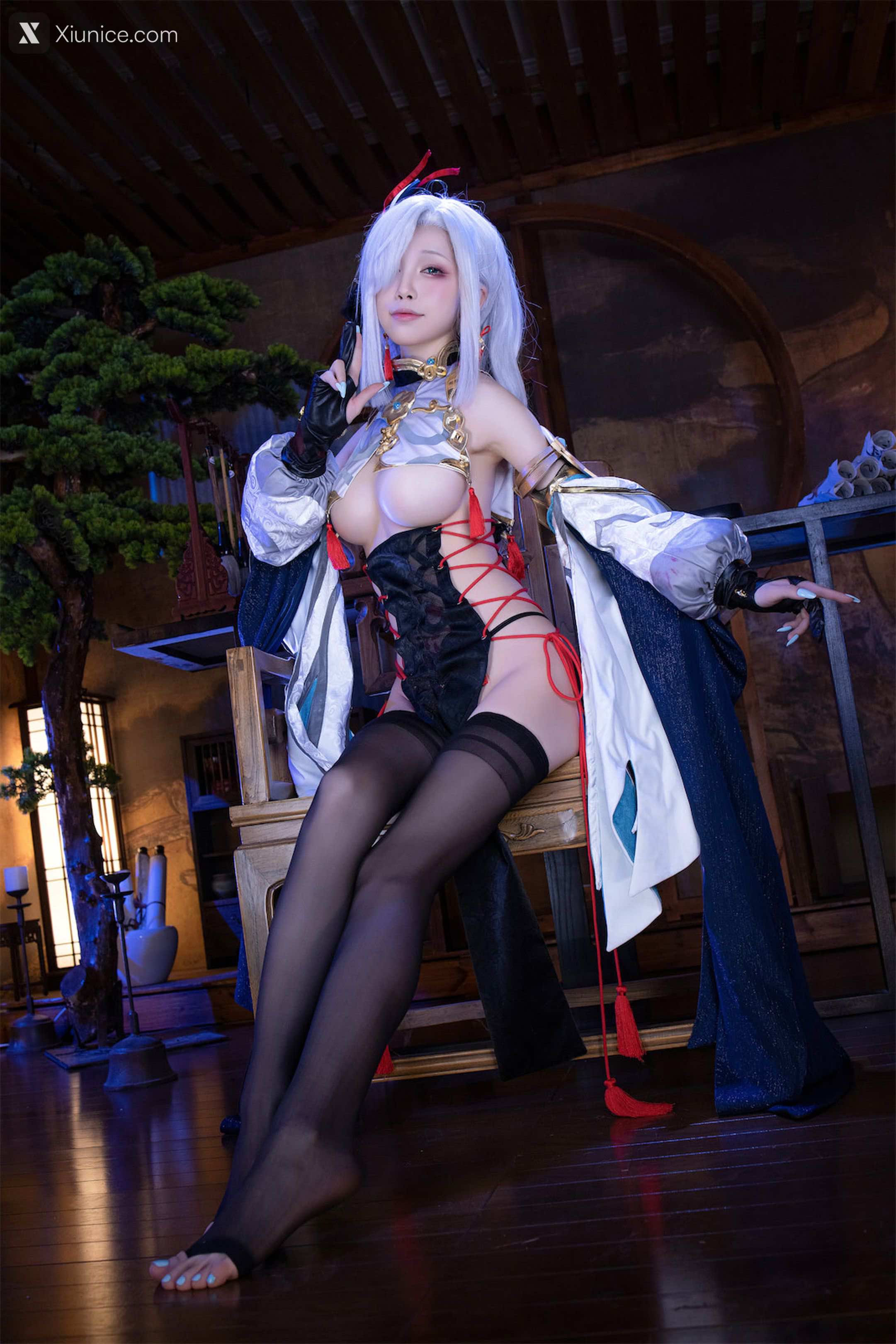 Coser@水淼Aqua – Vol.157 申鹤旗袍 第11张