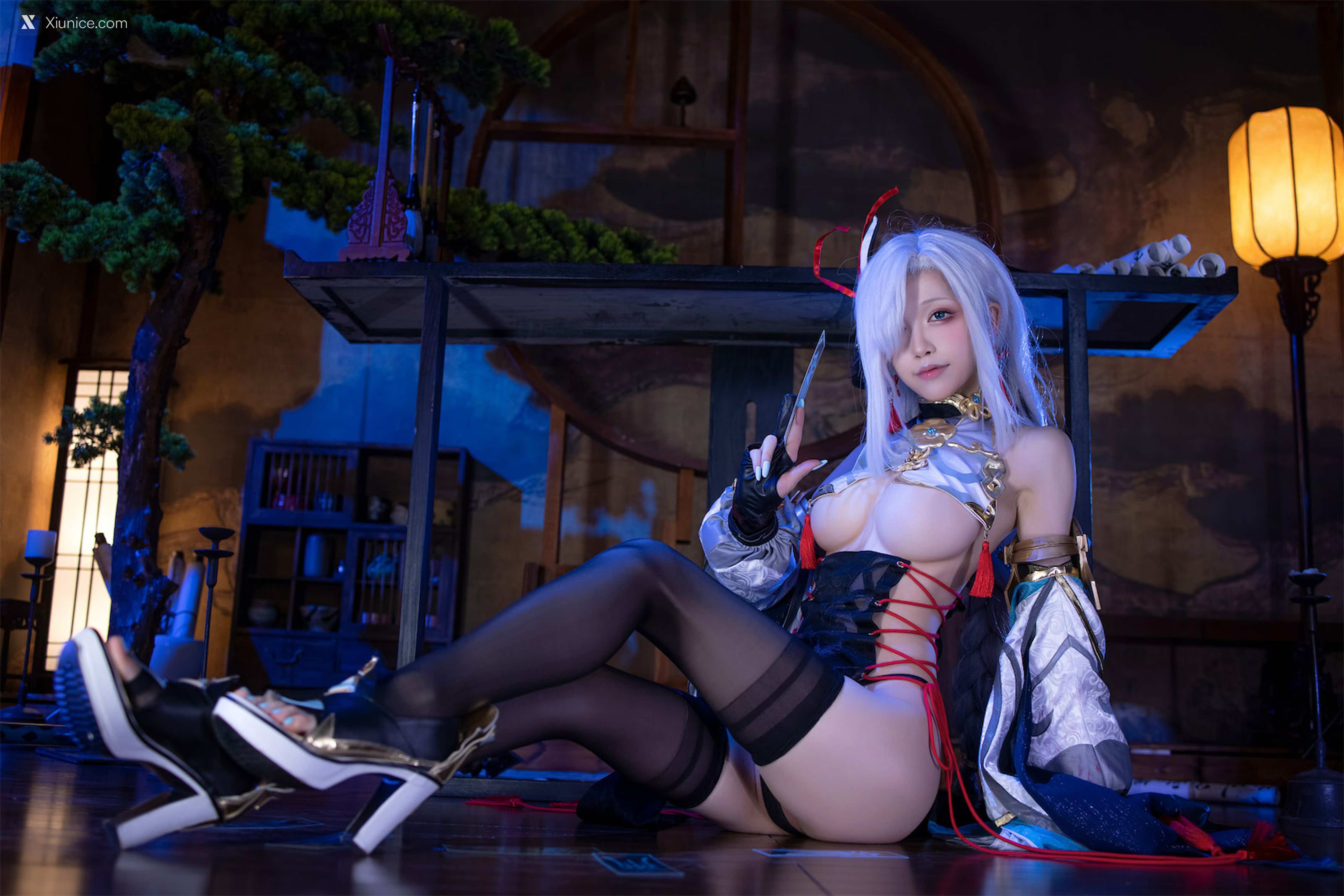 Coser@水淼Aqua – Vol.157 申鹤旗袍 第34张