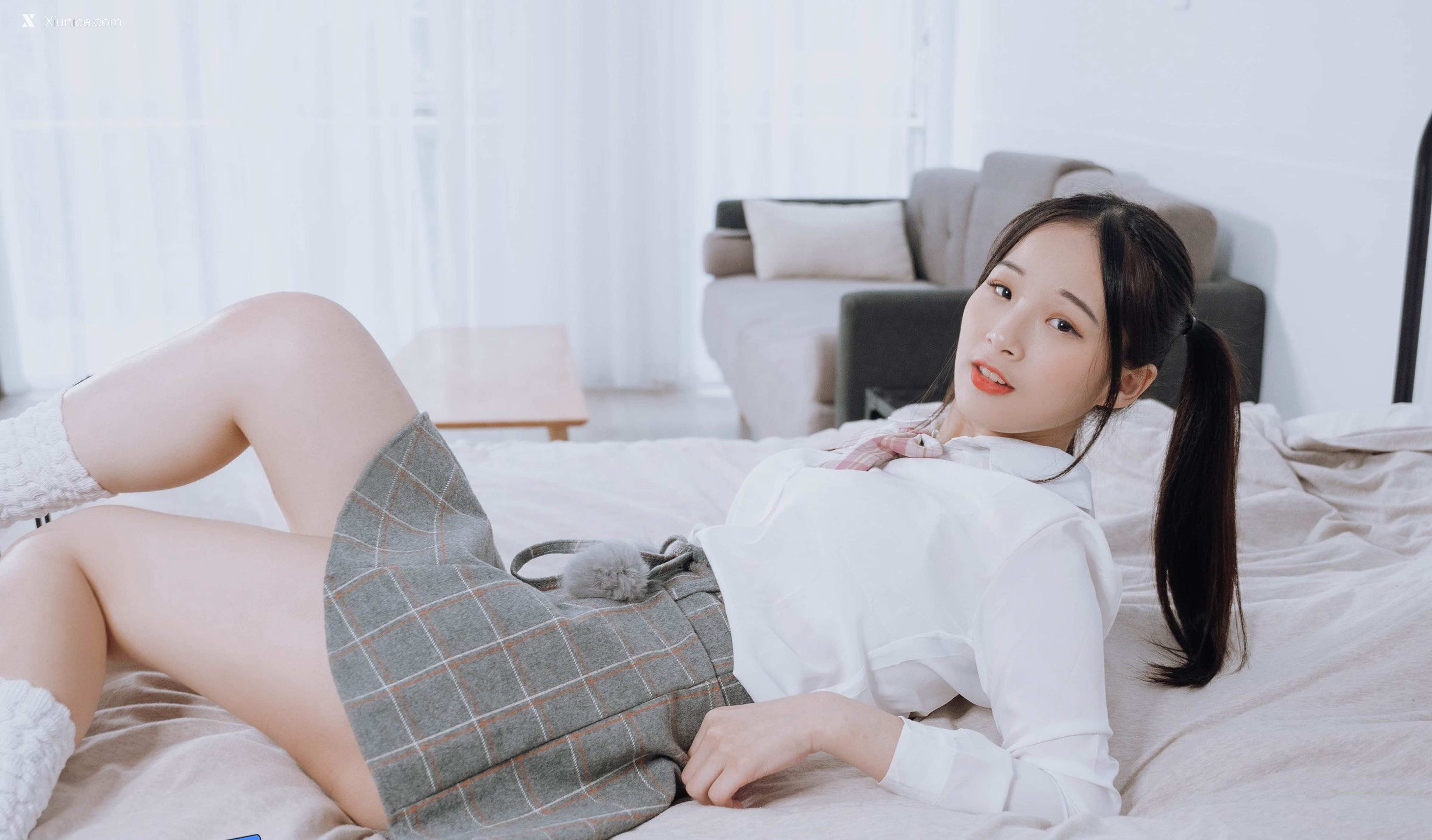 JVID – 婕咪 Juice – 雙馬尾制服女孩 第19张