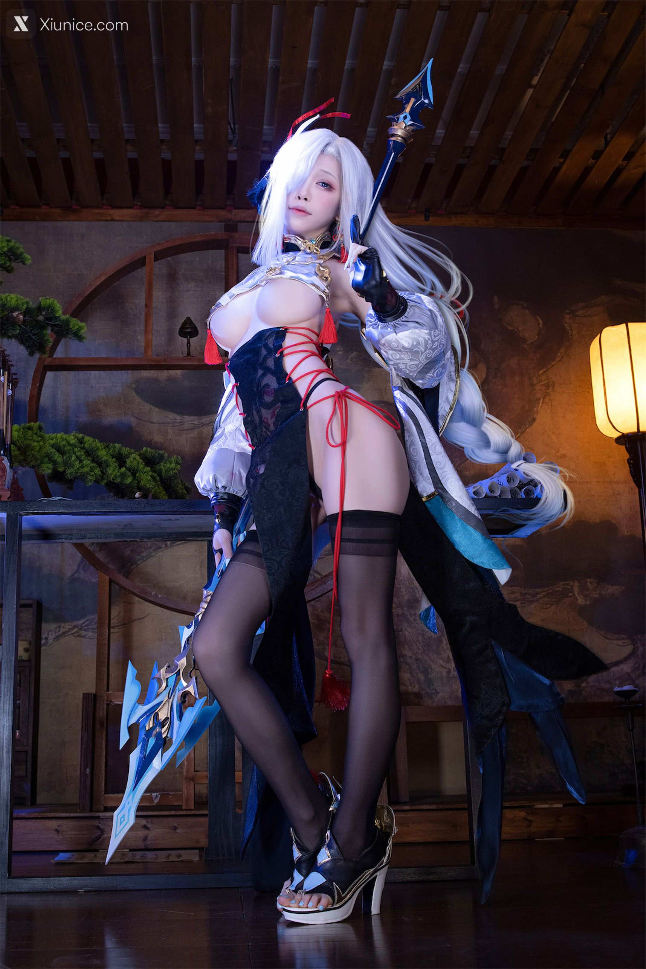 Coser@水淼Aqua – Vol.157 申鹤旗袍 第1张