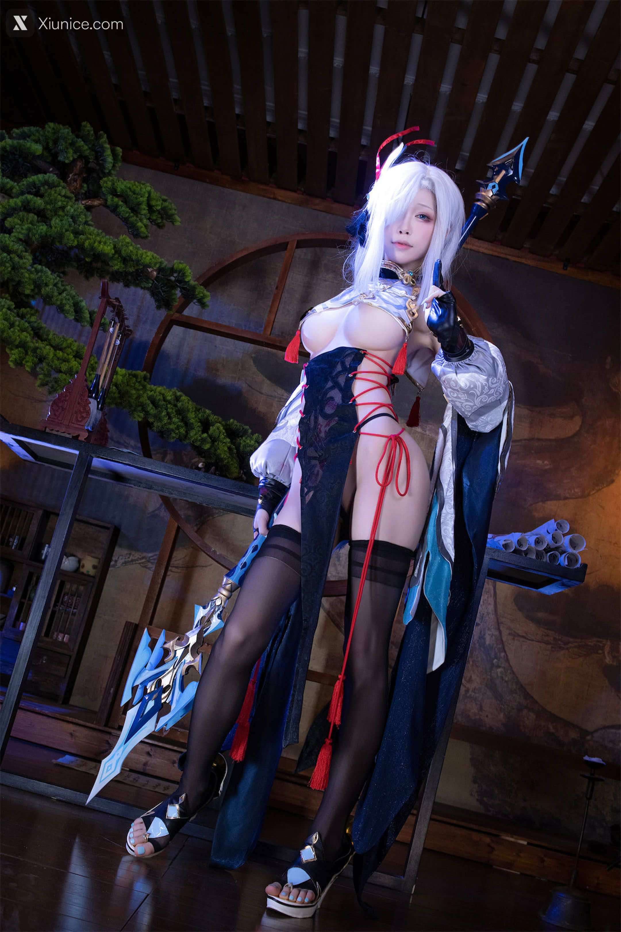 Coser@水淼Aqua – Vol.157 申鹤旗袍 第56张