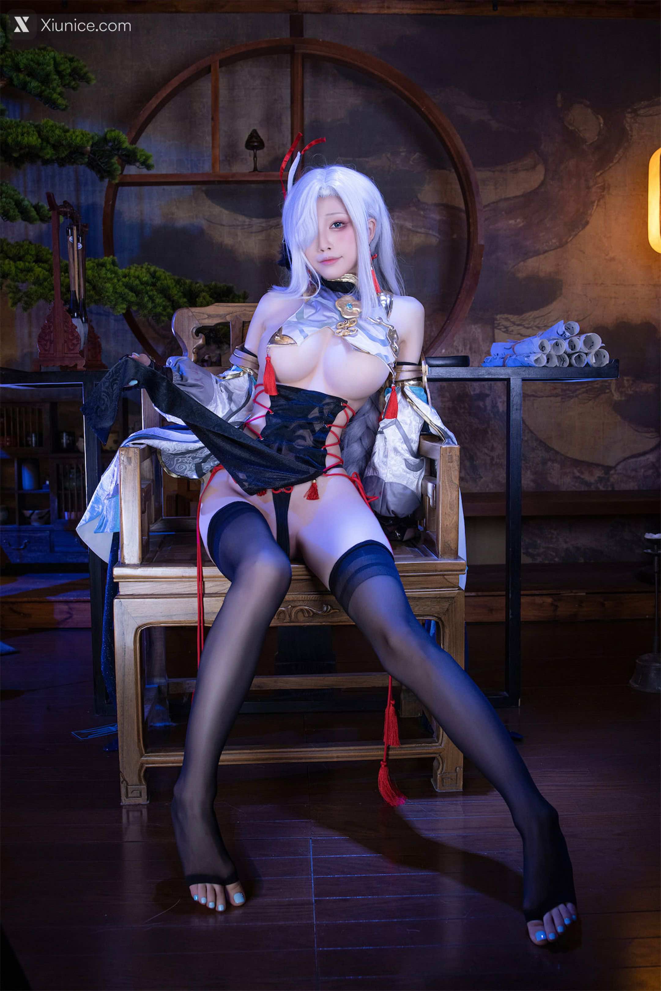 Coser@水淼Aqua – Vol.157 申鹤旗袍 第10张