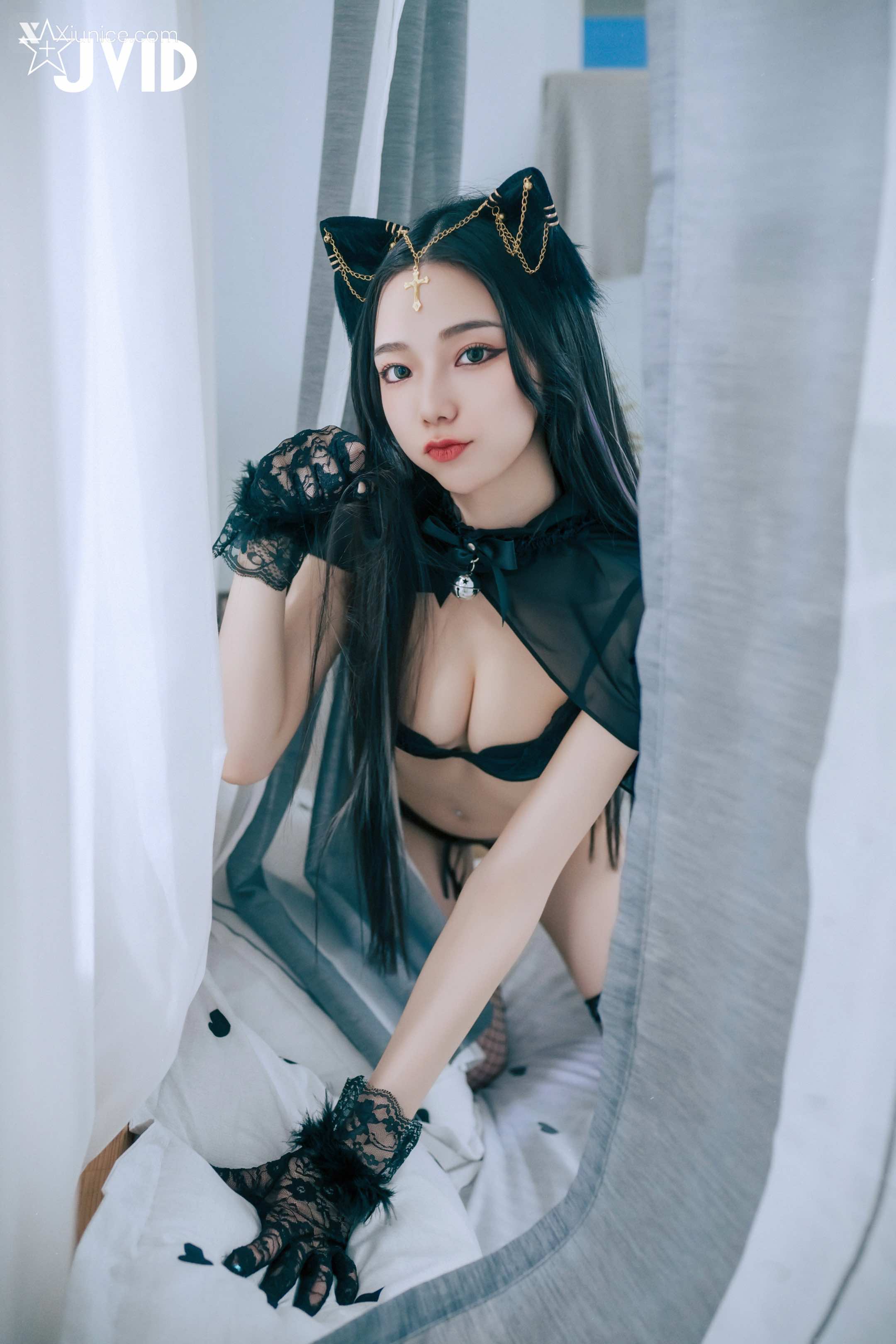 JVID – 啾啾 – 牛奶成功收編冶豔的黑貓娘 第23张