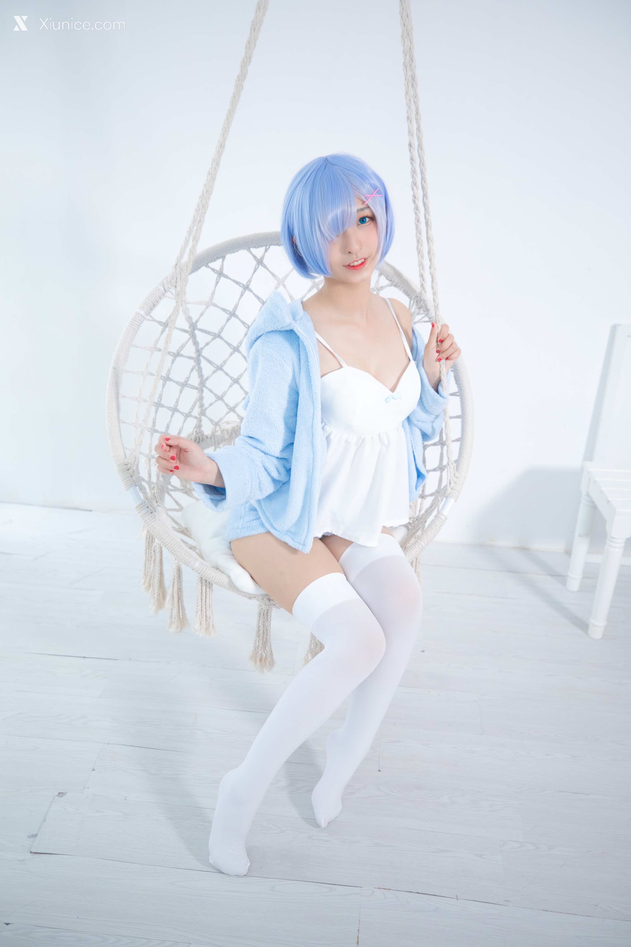 Coser@神楽坂真冬 Vol.005 蕾姆 Milk by blue 第89张