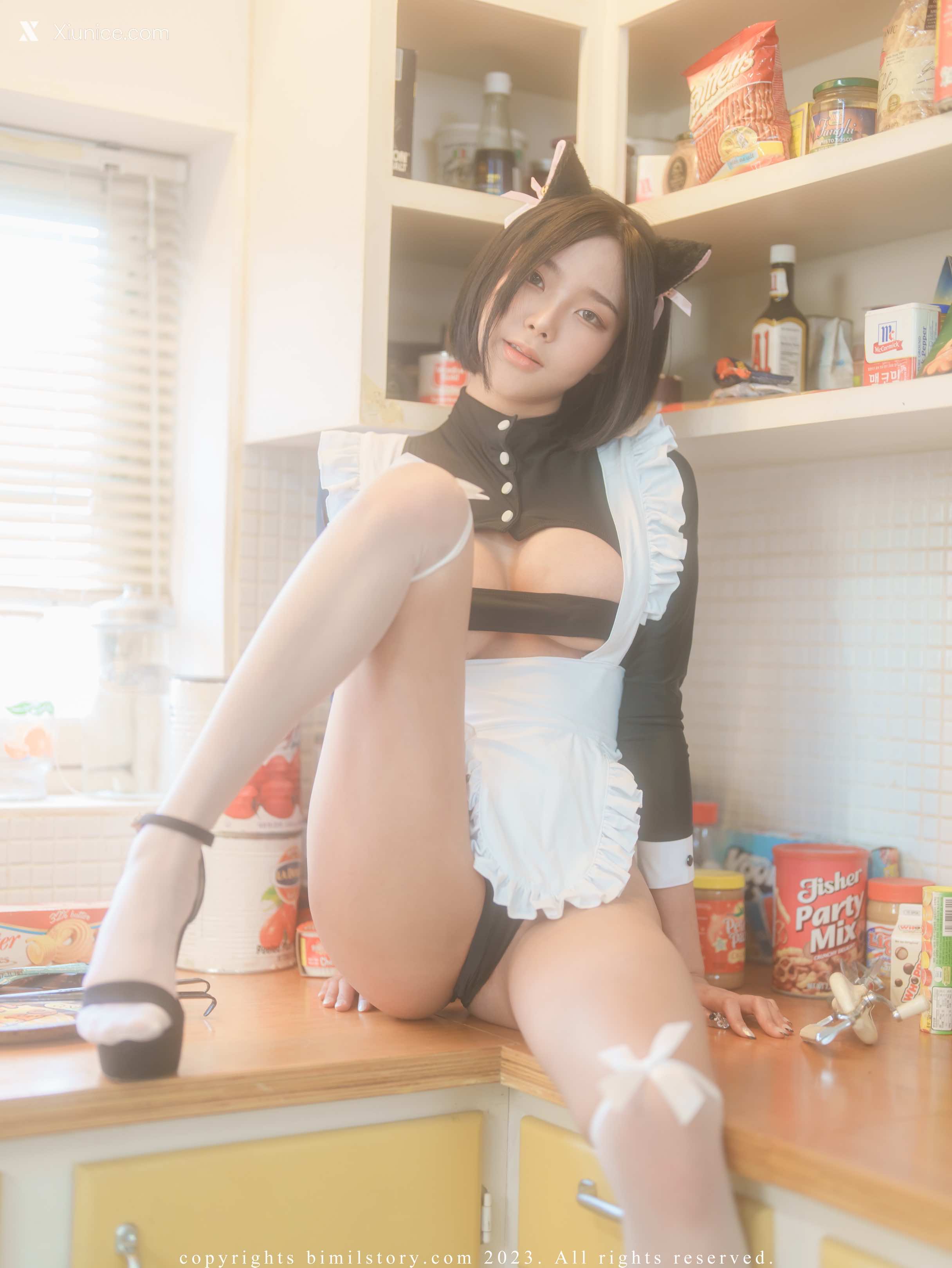 Bimilstory Mina (민아) Vol.25 – Black Cat Mina 第34张