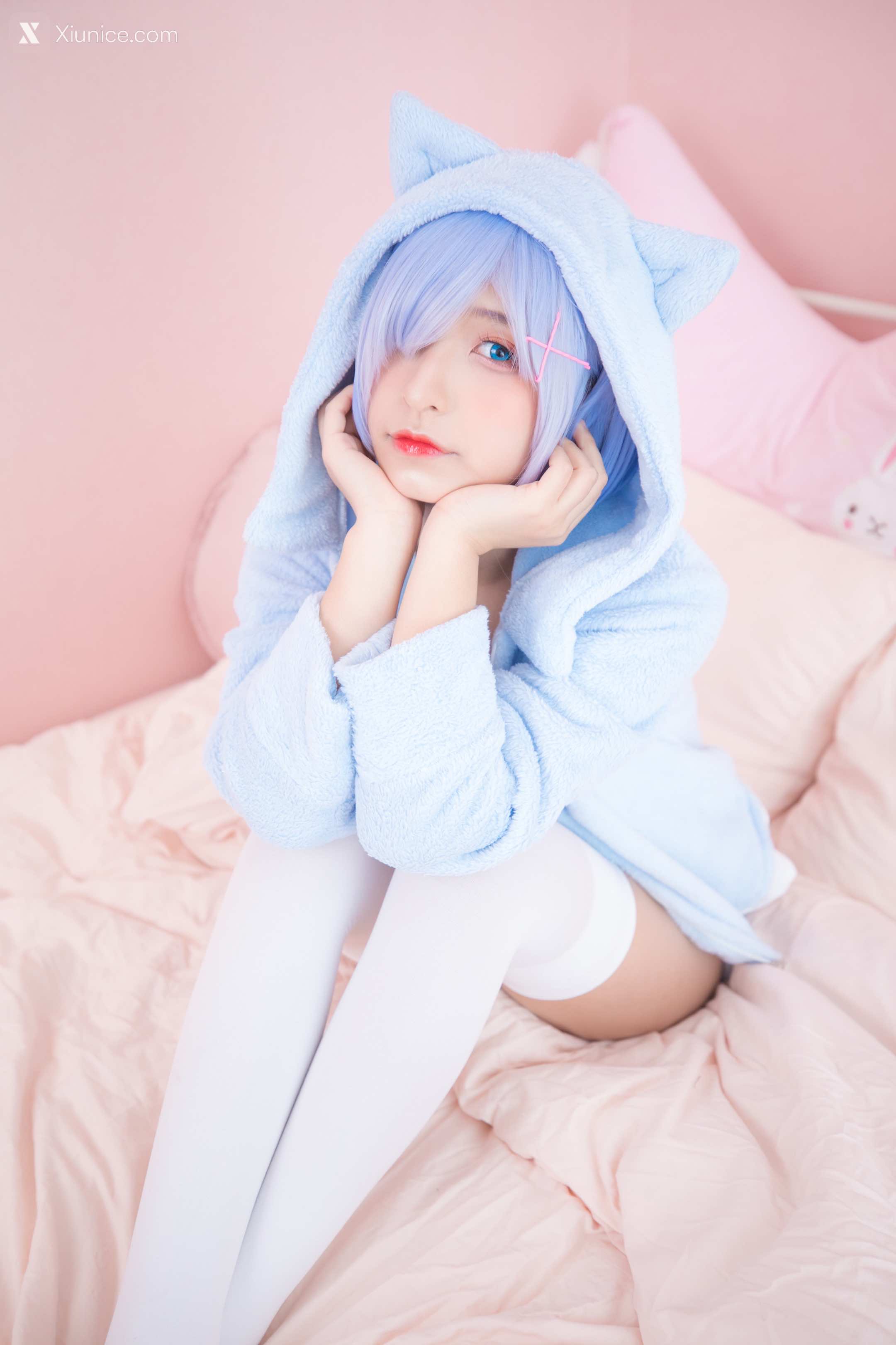 Coser@神楽坂真冬 Vol.005 蕾姆 Milk by blue 第33张