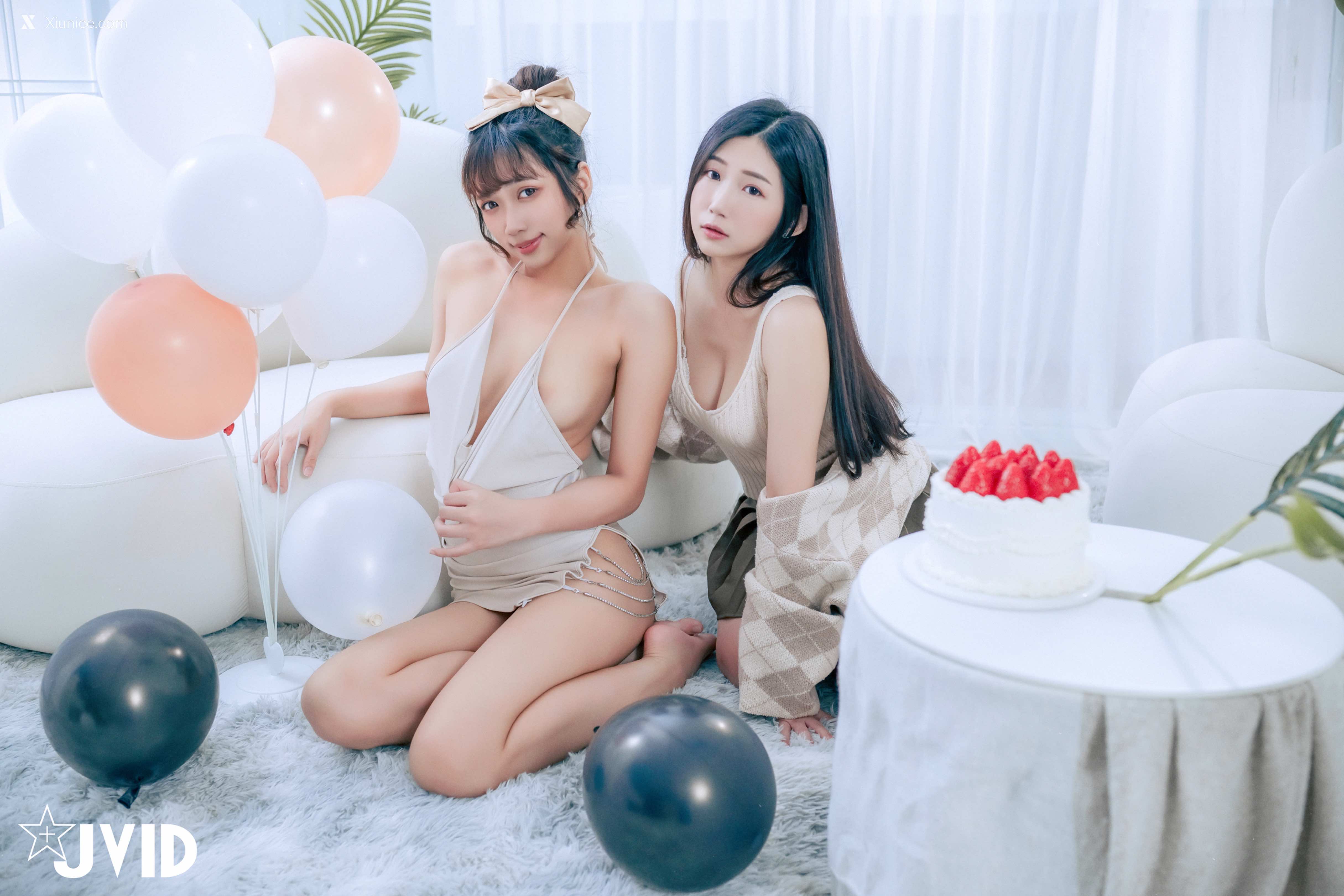 JVID – 井野奈 & 肉包 X 色慾融合の閨蜜慶生派對 第32张