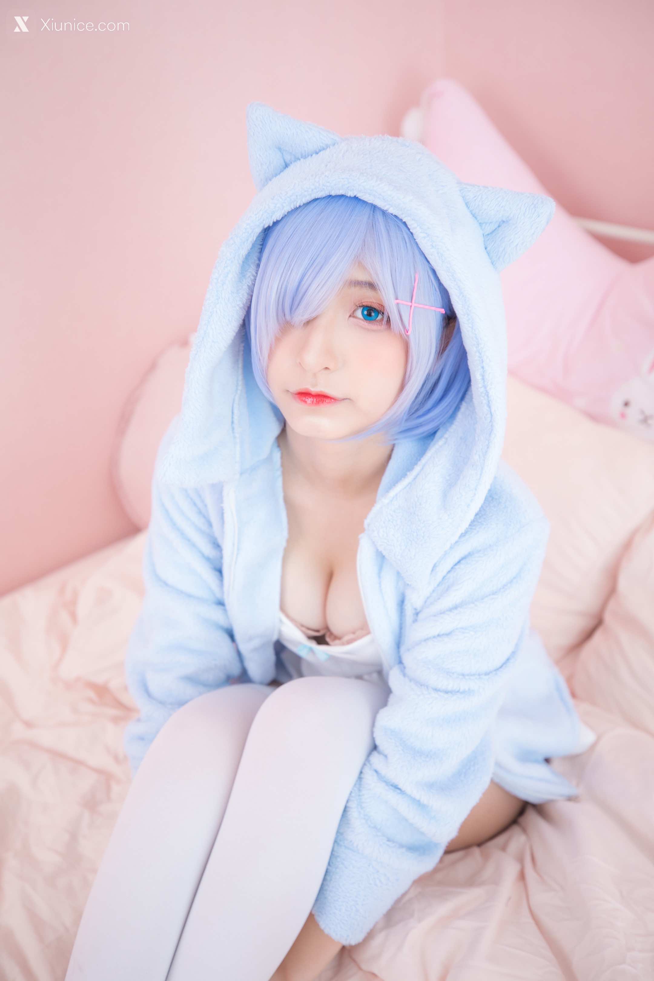 Coser@神楽坂真冬 Vol.005 蕾姆 Milk by blue 第34张
