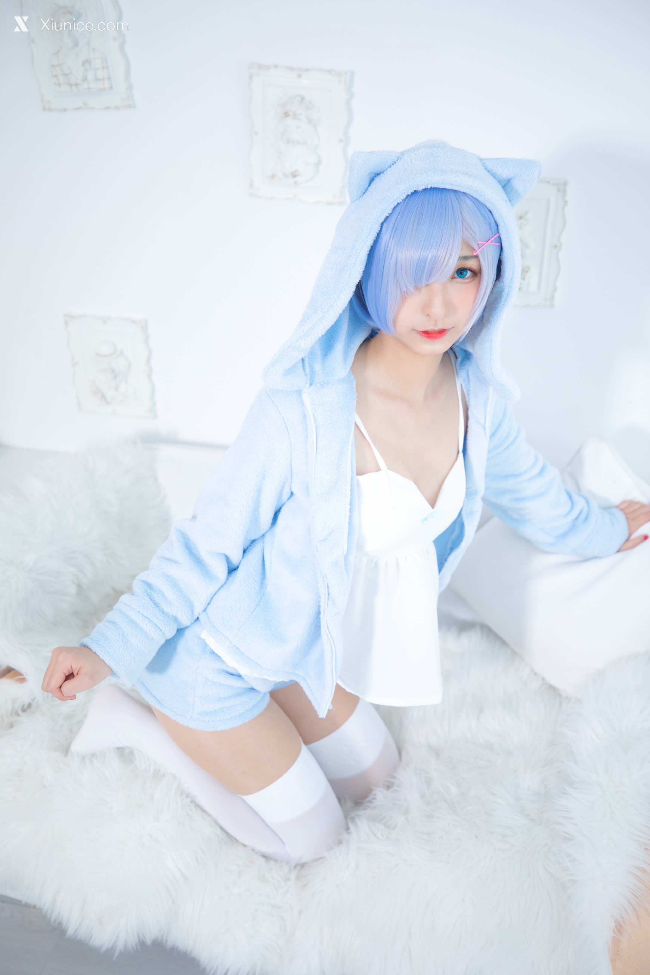 Coser@神楽坂真冬 Vol.005 蕾姆 Milk by blue 第69张