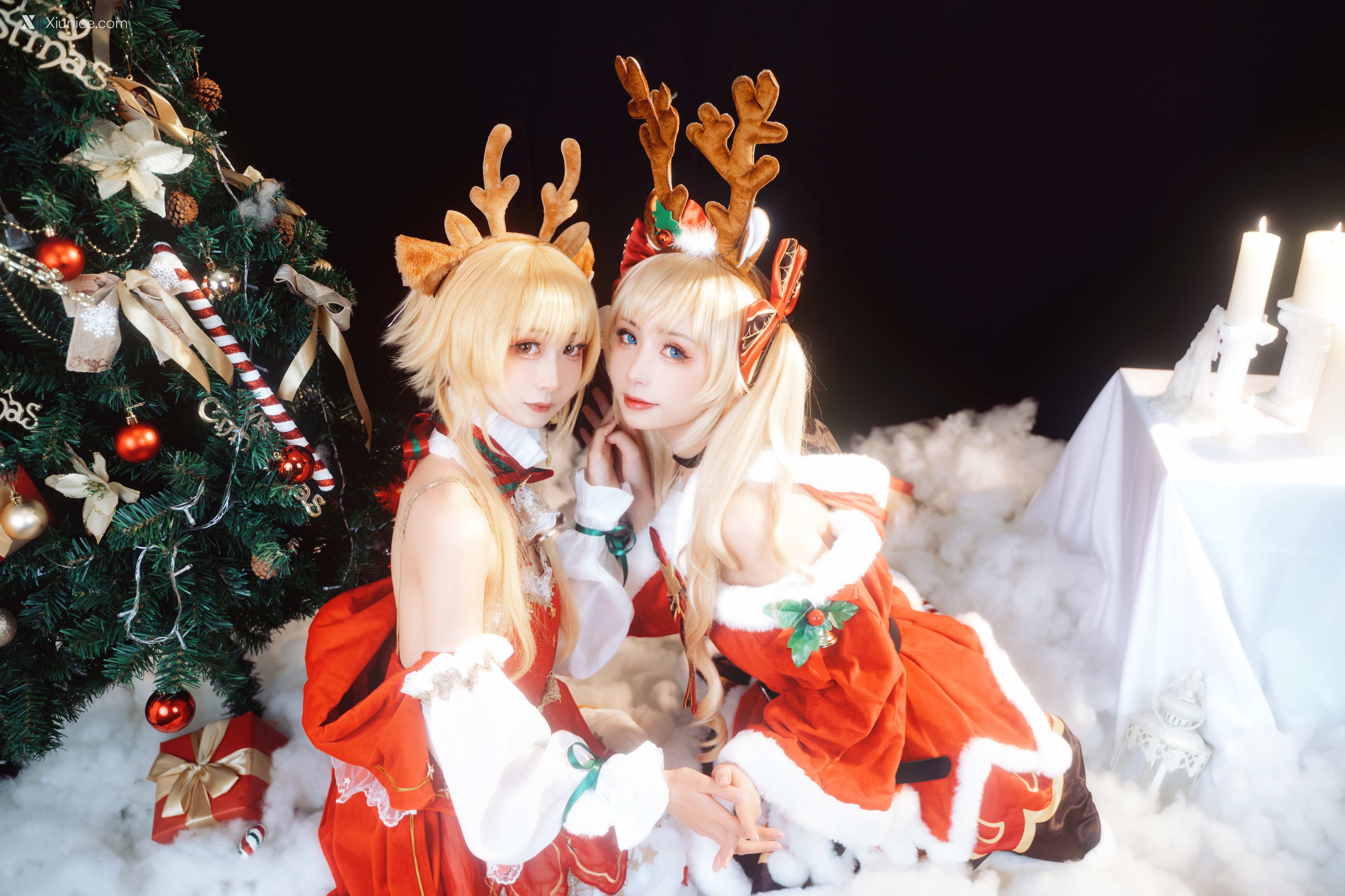 Coser@爆机少女喵小吉 (Nekokoyoshi) & 金鱼kinngyo – 圣诞特辑 第11张