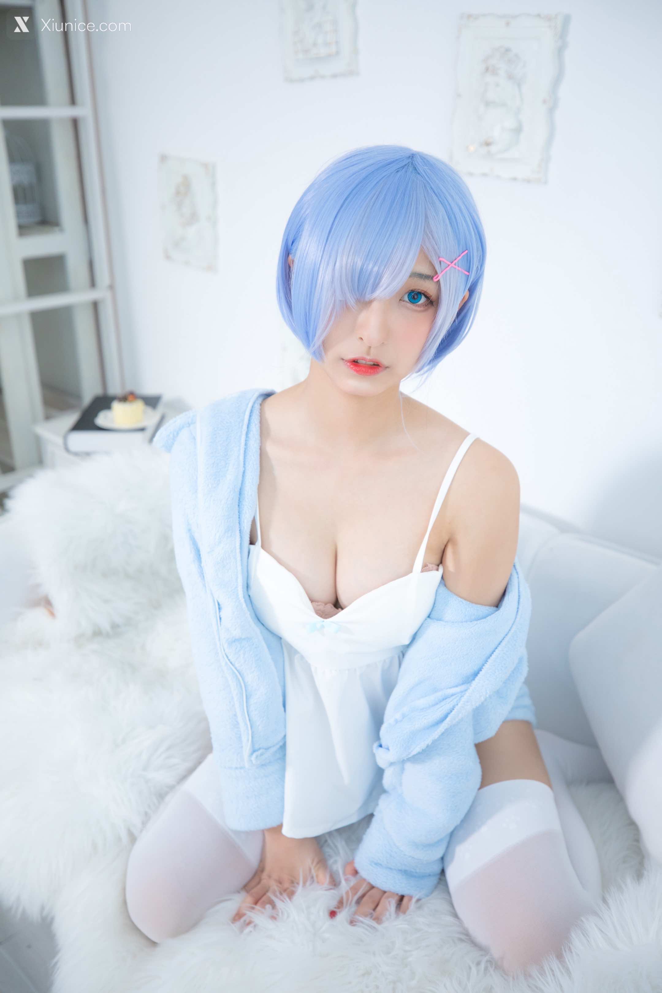 Coser@神楽坂真冬 Vol.005 蕾姆 Milk by blue 第3张