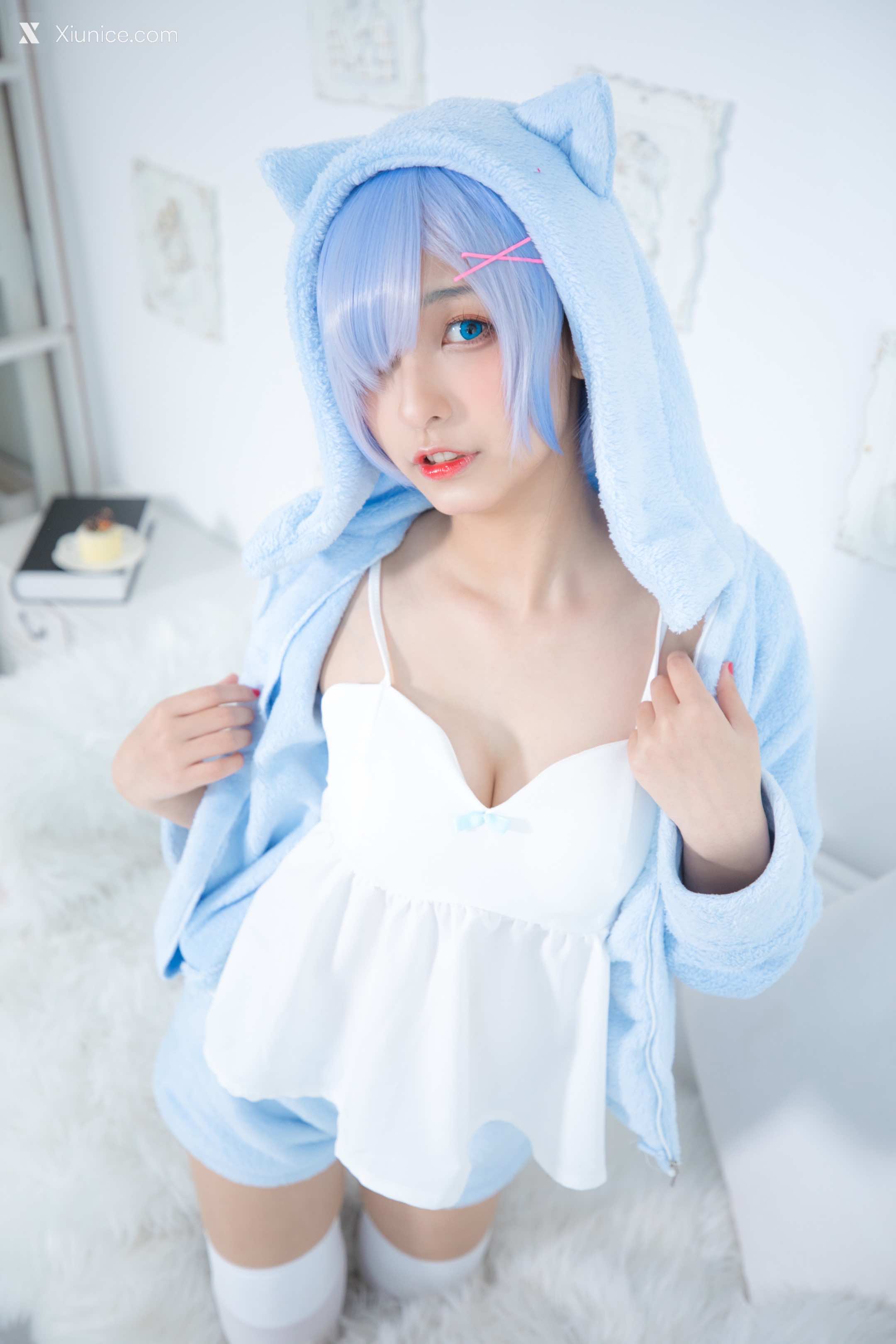 Coser@神楽坂真冬 Vol.005 蕾姆 Milk by blue 第73张