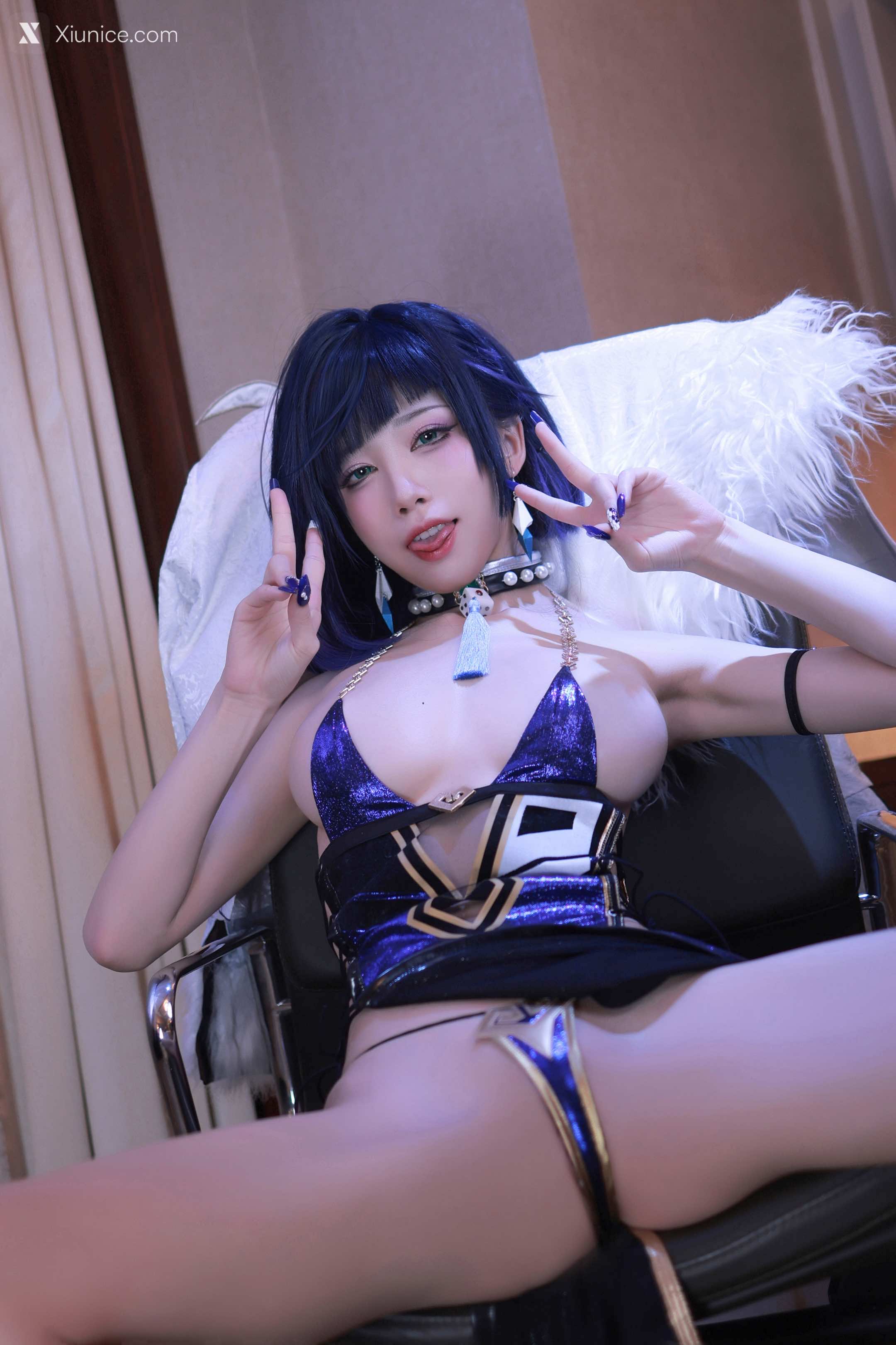 Coser@水淼Aqua – 夜阑同人礼服+自拍 第59张