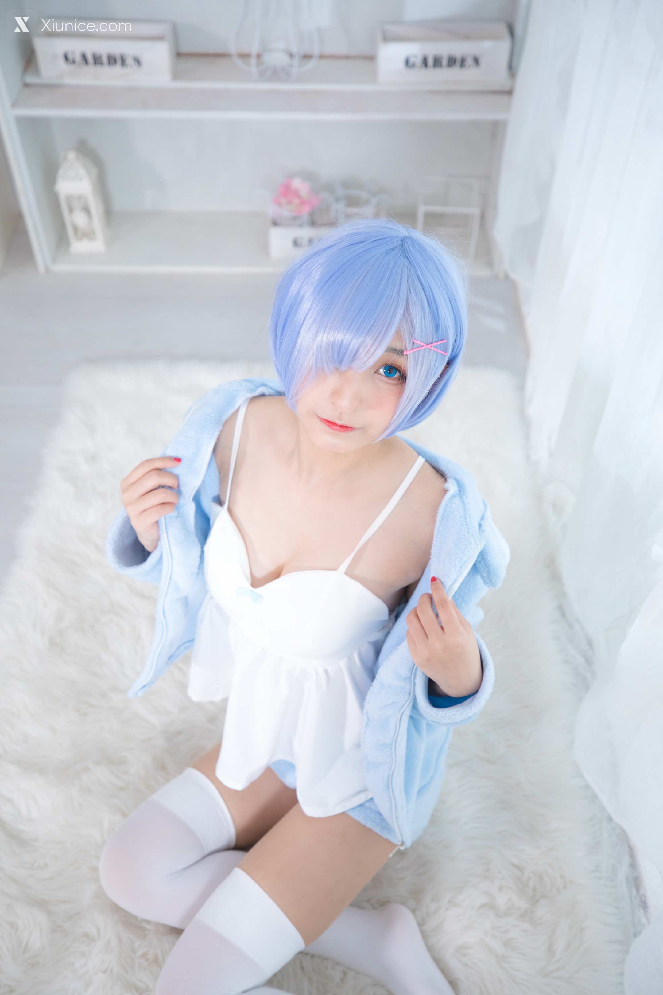 Coser@神楽坂真冬 Vol.005 蕾姆 Milk by blue 第124张