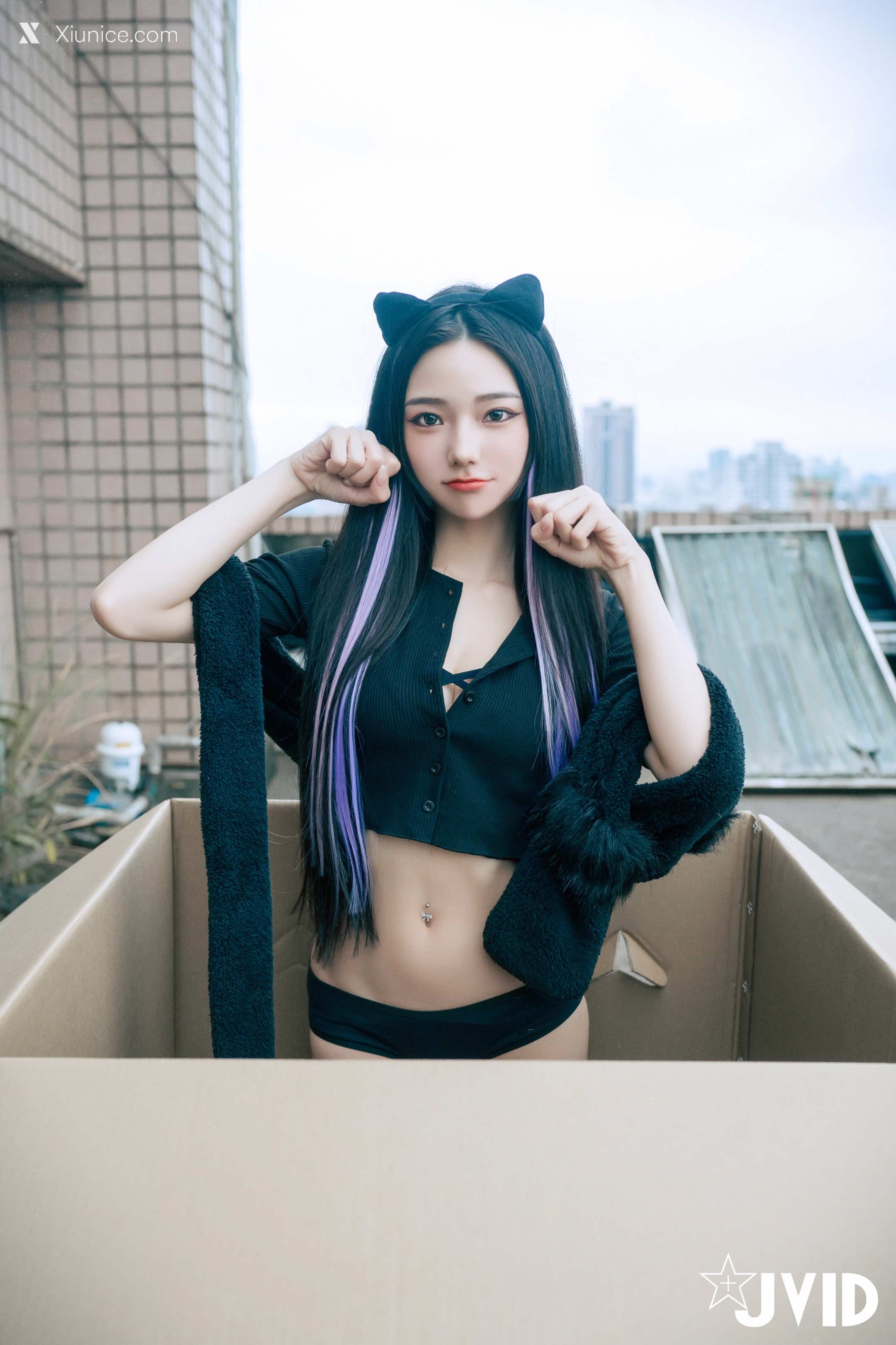 JVID – 啾啾 – 牛奶成功收編冶豔的黑貓娘 第142张