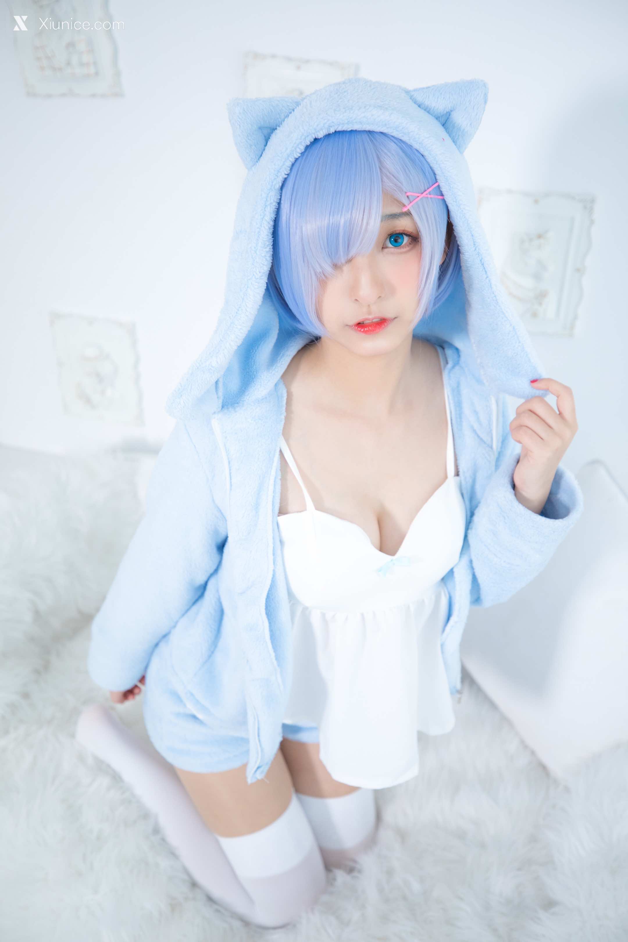 Coser@神楽坂真冬 Vol.005 蕾姆 Milk by blue 第70张