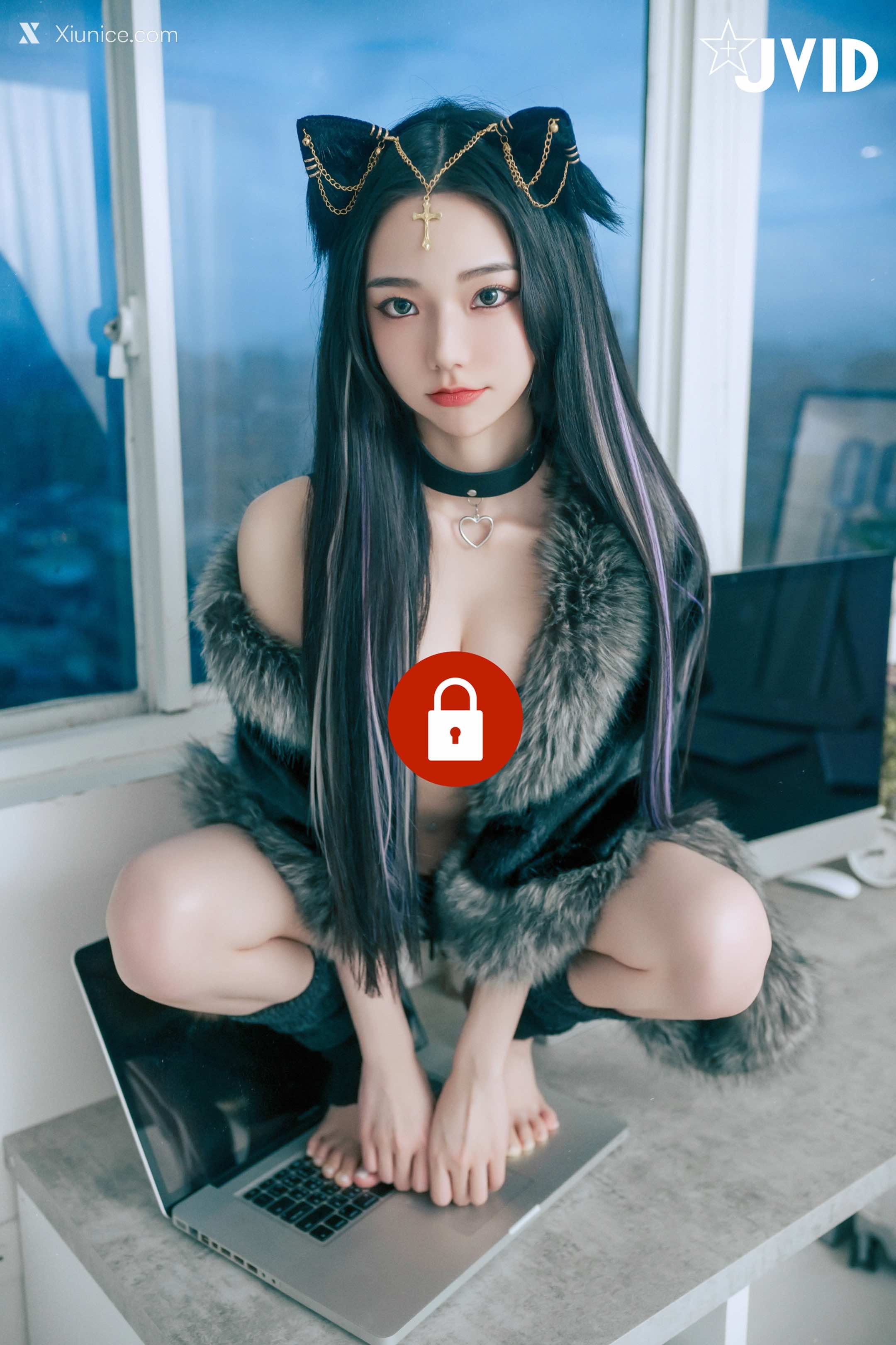 JVID – 啾啾 – 牛奶成功收編冶豔的黑貓娘 第81张