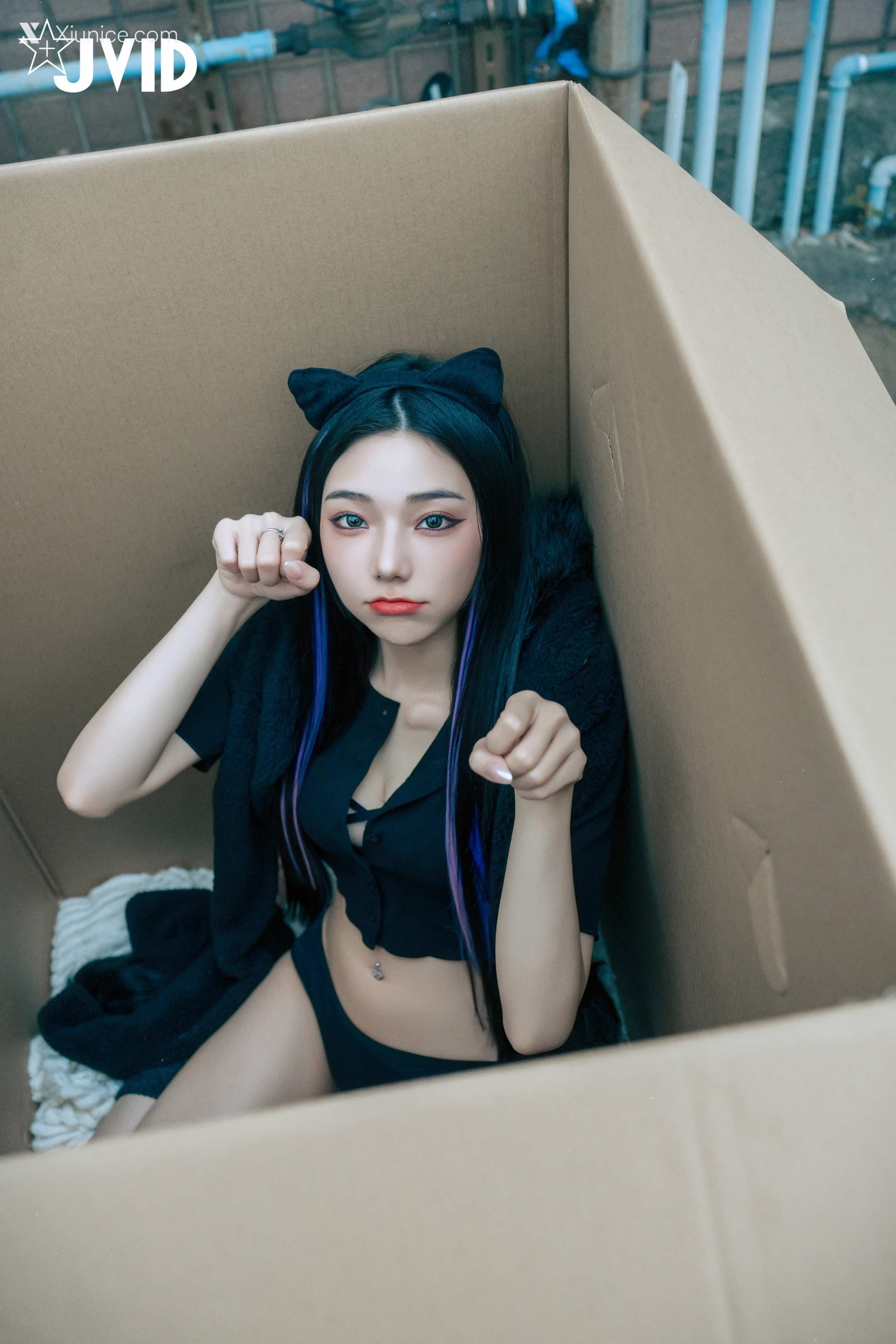 JVID – 啾啾 – 牛奶成功收編冶豔的黑貓娘 第39张
