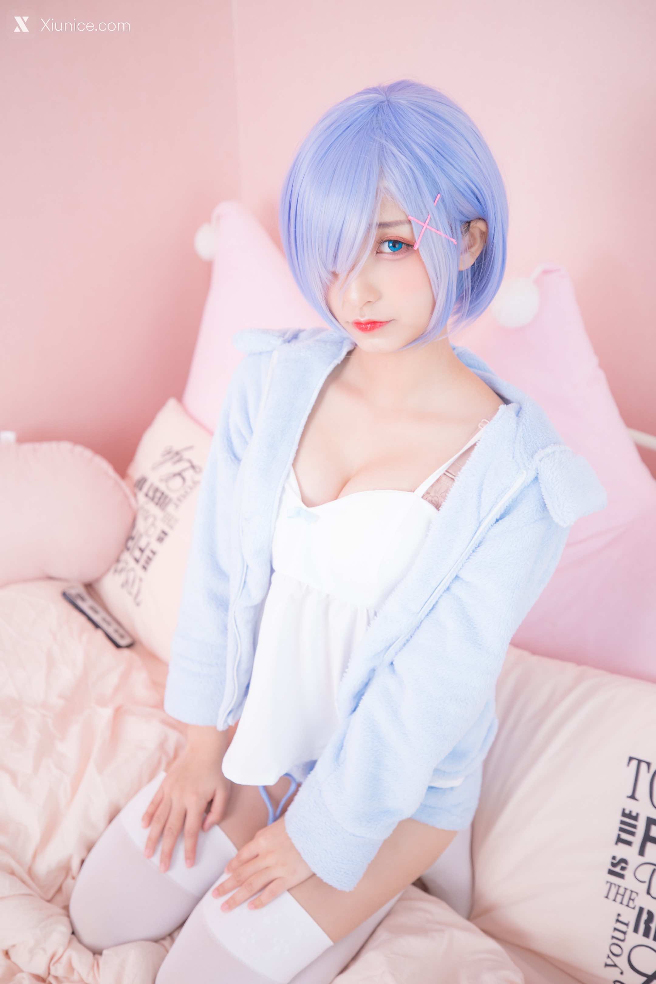Coser@神楽坂真冬 Vol.005 蕾姆 Milk by blue 第145张