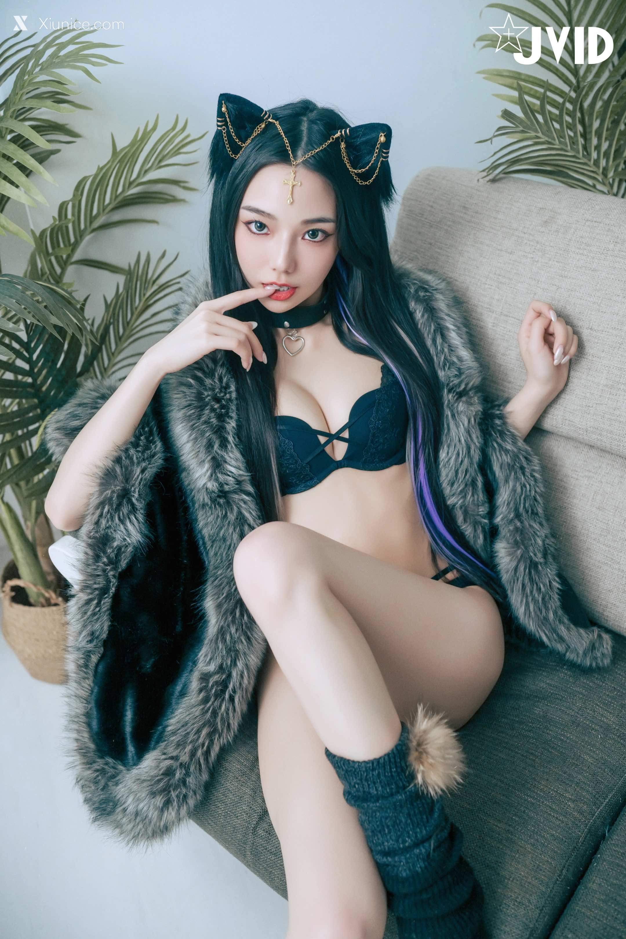 JVID – 啾啾 – 牛奶成功收編冶豔的黑貓娘 第98张