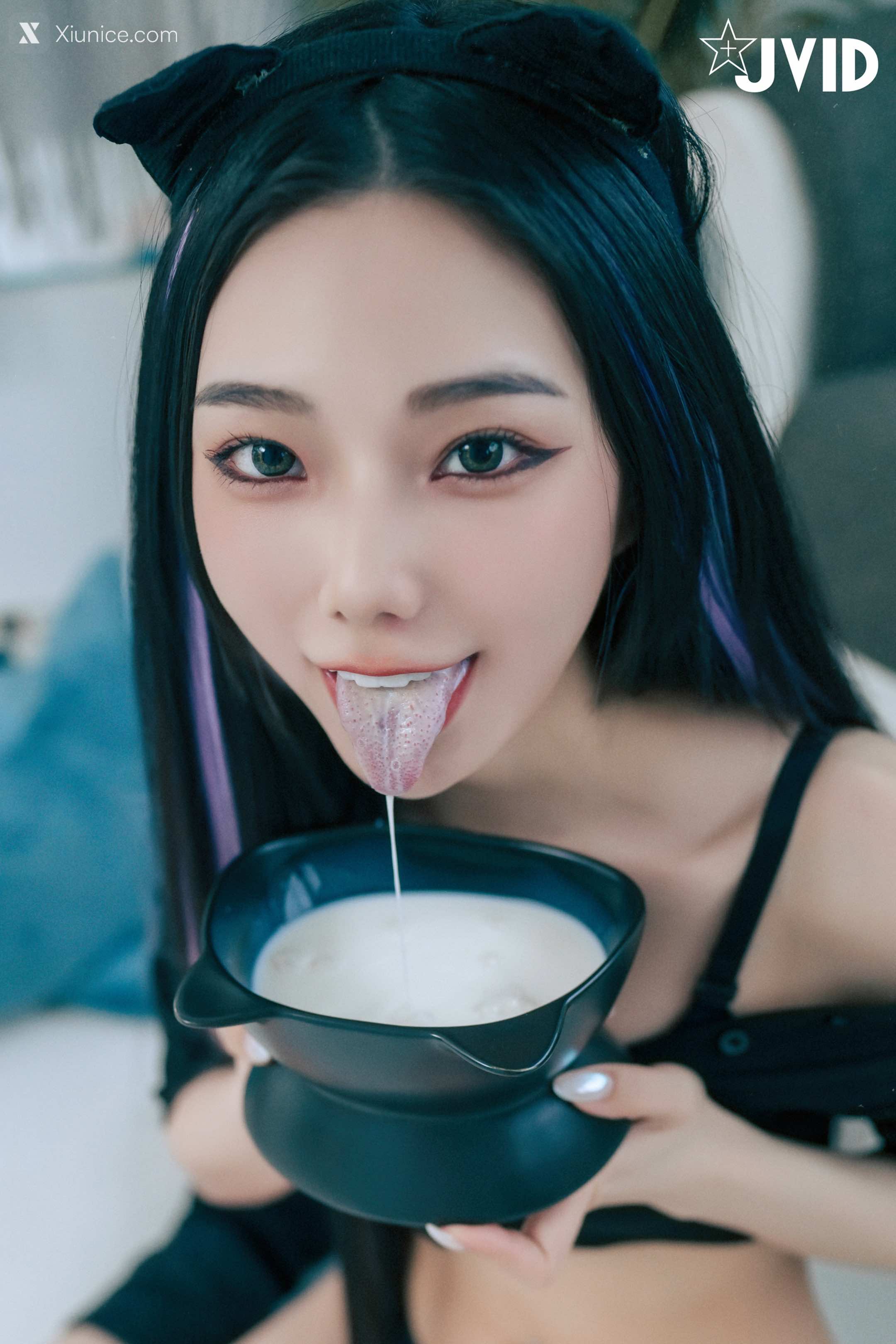 JVID – 啾啾 – 牛奶成功收編冶豔的黑貓娘 第88张
