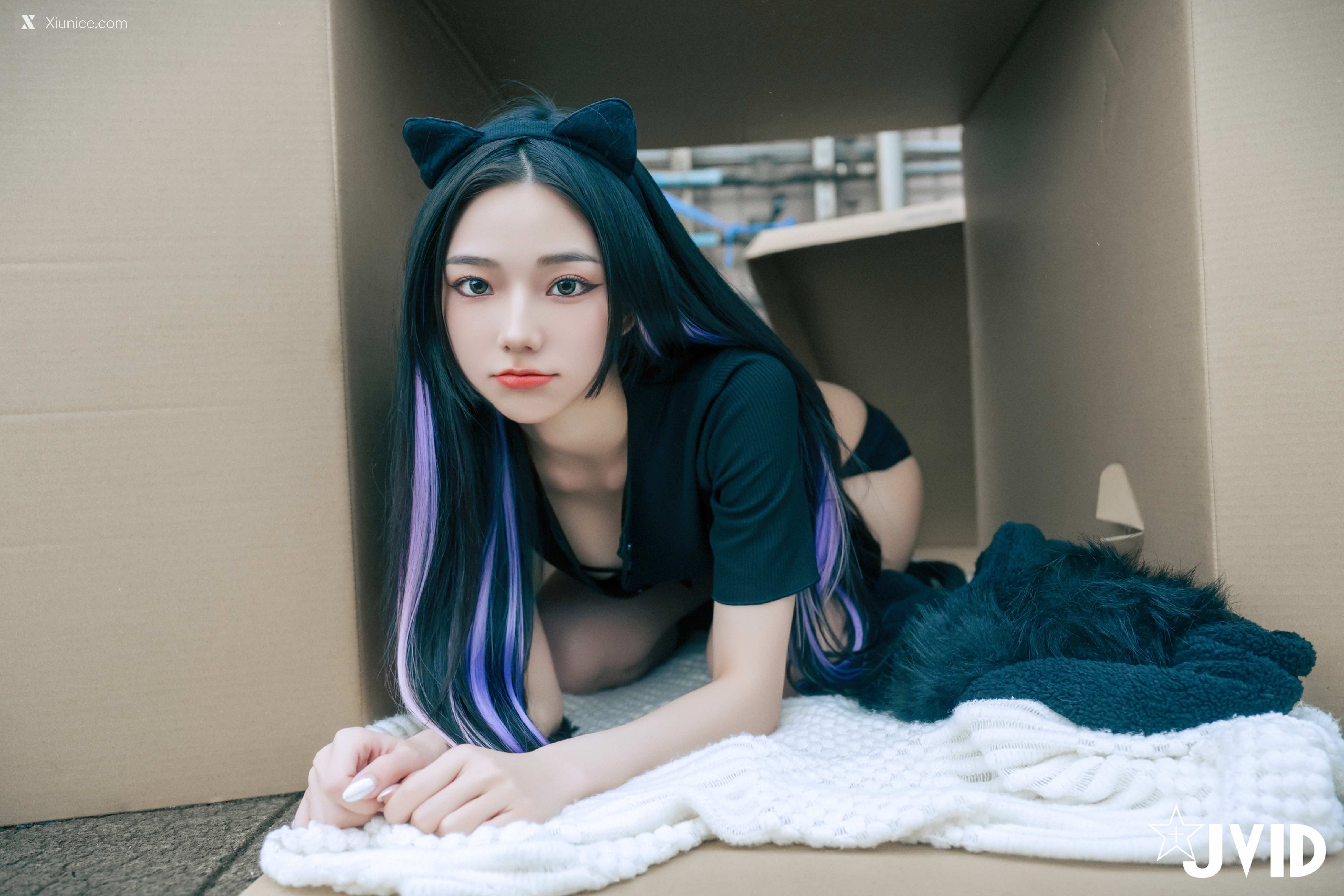 JVID – 啾啾 – 牛奶成功收編冶豔的黑貓娘 第156张