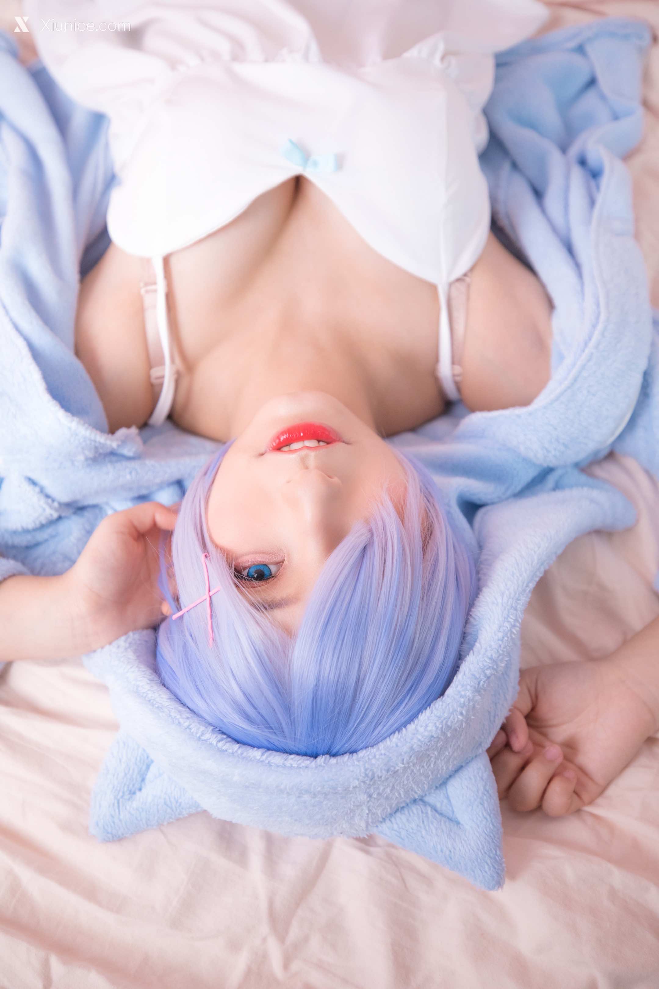 Coser@神楽坂真冬 Vol.005 蕾姆 Milk by blue 第52张