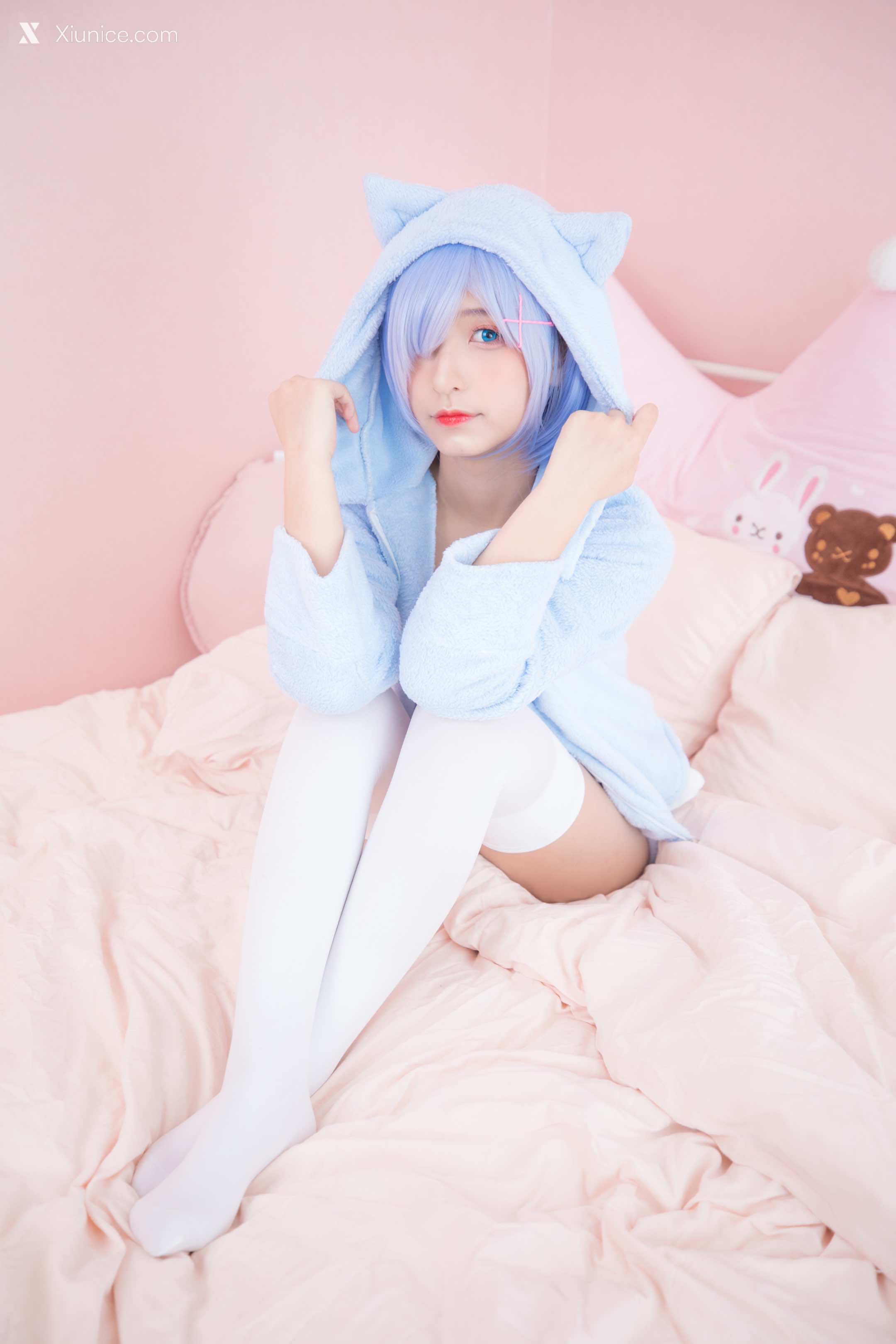 Coser@神楽坂真冬 Vol.005 蕾姆 Milk by blue 第31张