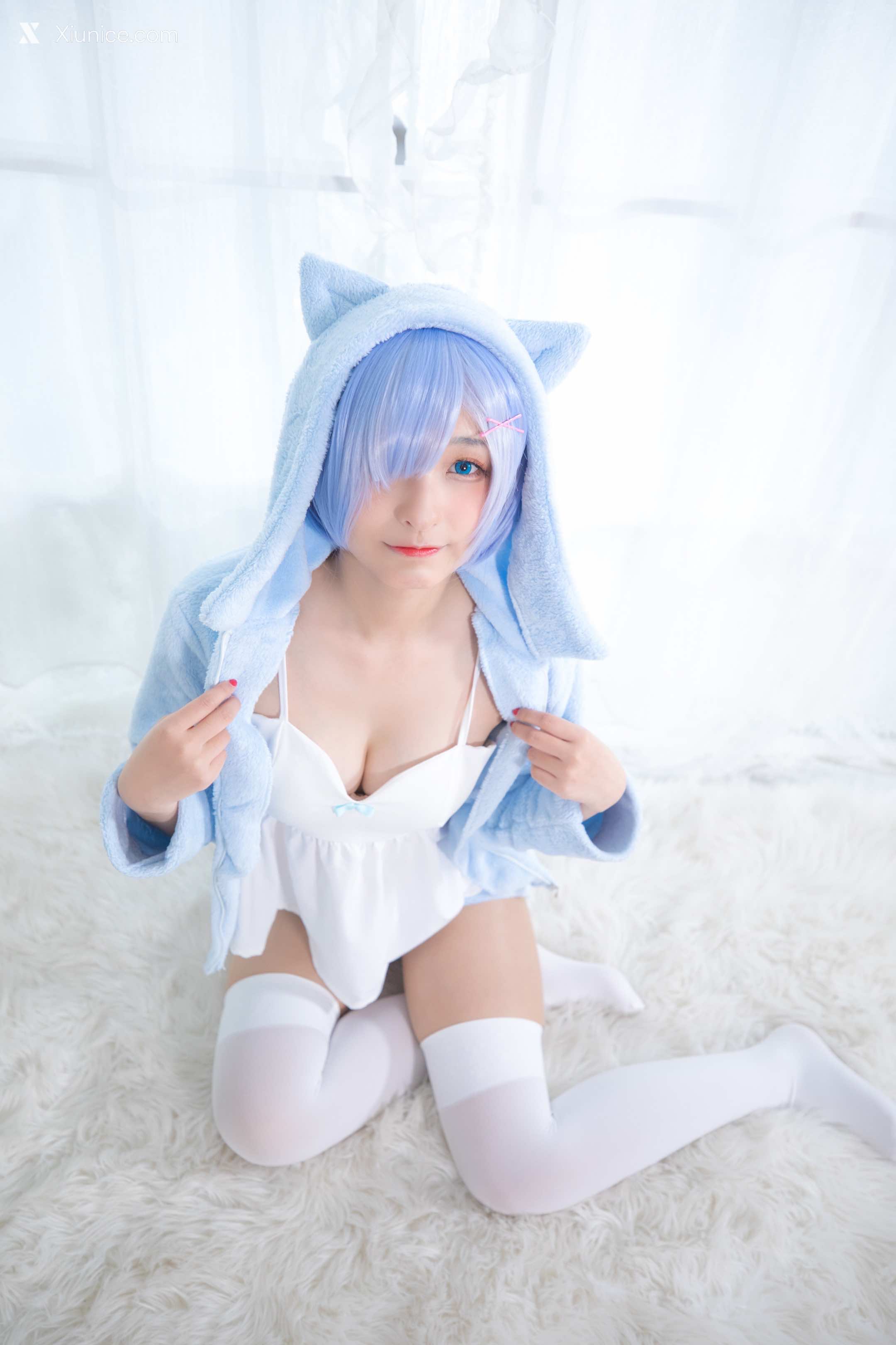 Coser@神楽坂真冬 Vol.005 蕾姆 Milk by blue 第118张