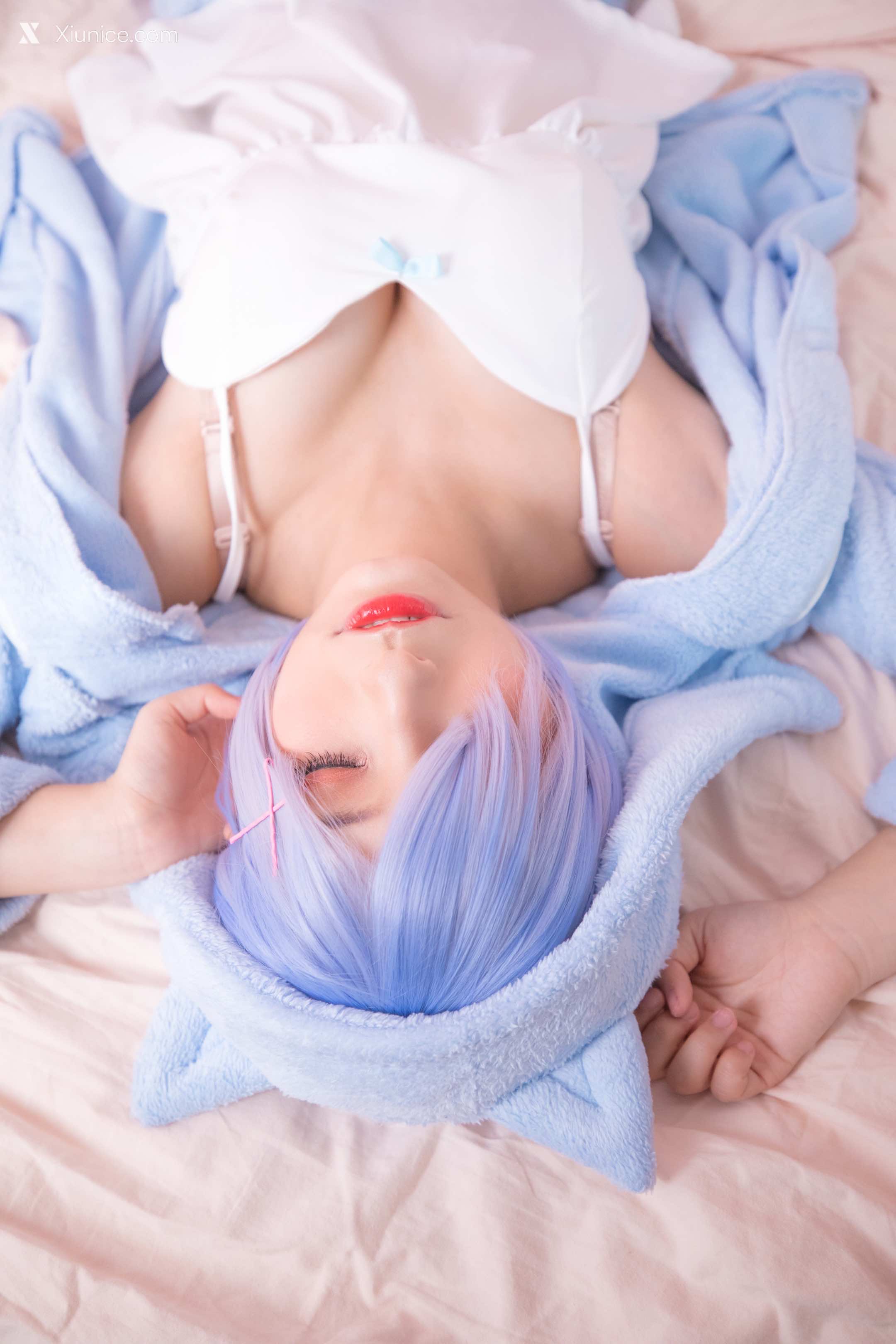 Coser@神楽坂真冬 Vol.005 蕾姆 Milk by blue 第55张