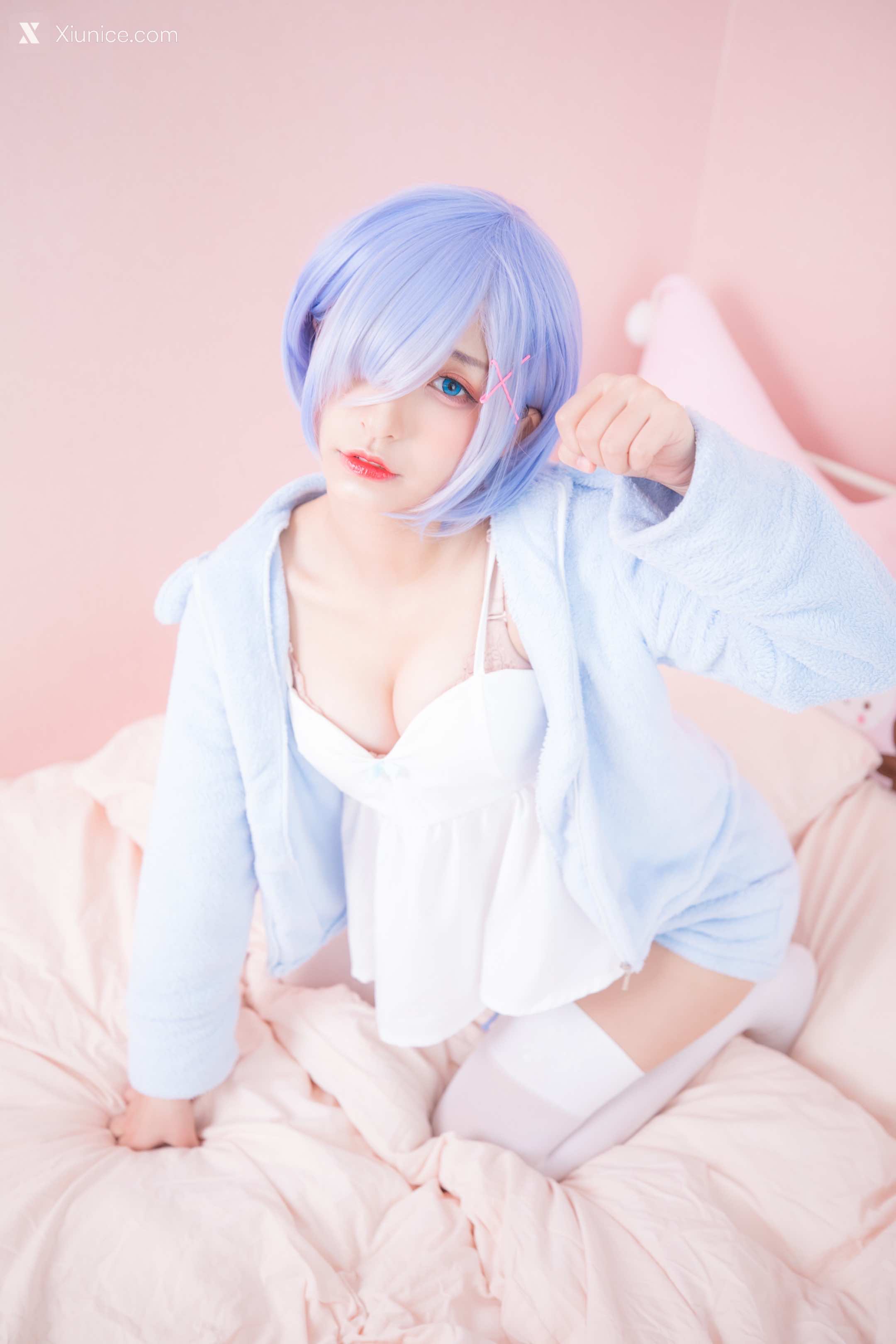 Coser@神楽坂真冬 Vol.005 蕾姆 Milk by blue 第149张