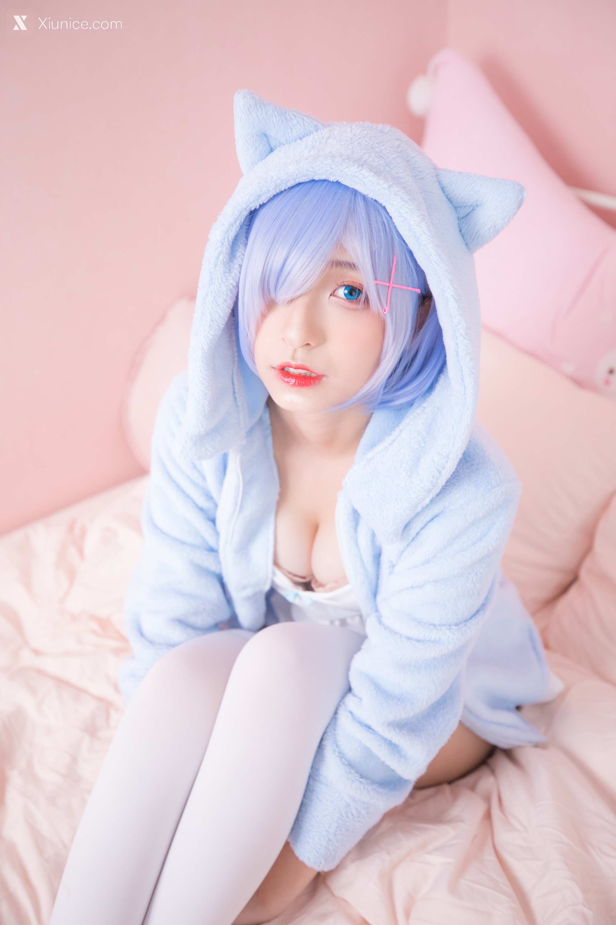 Coser@神楽坂真冬 Vol.005 蕾姆 Milk by blue 第35张