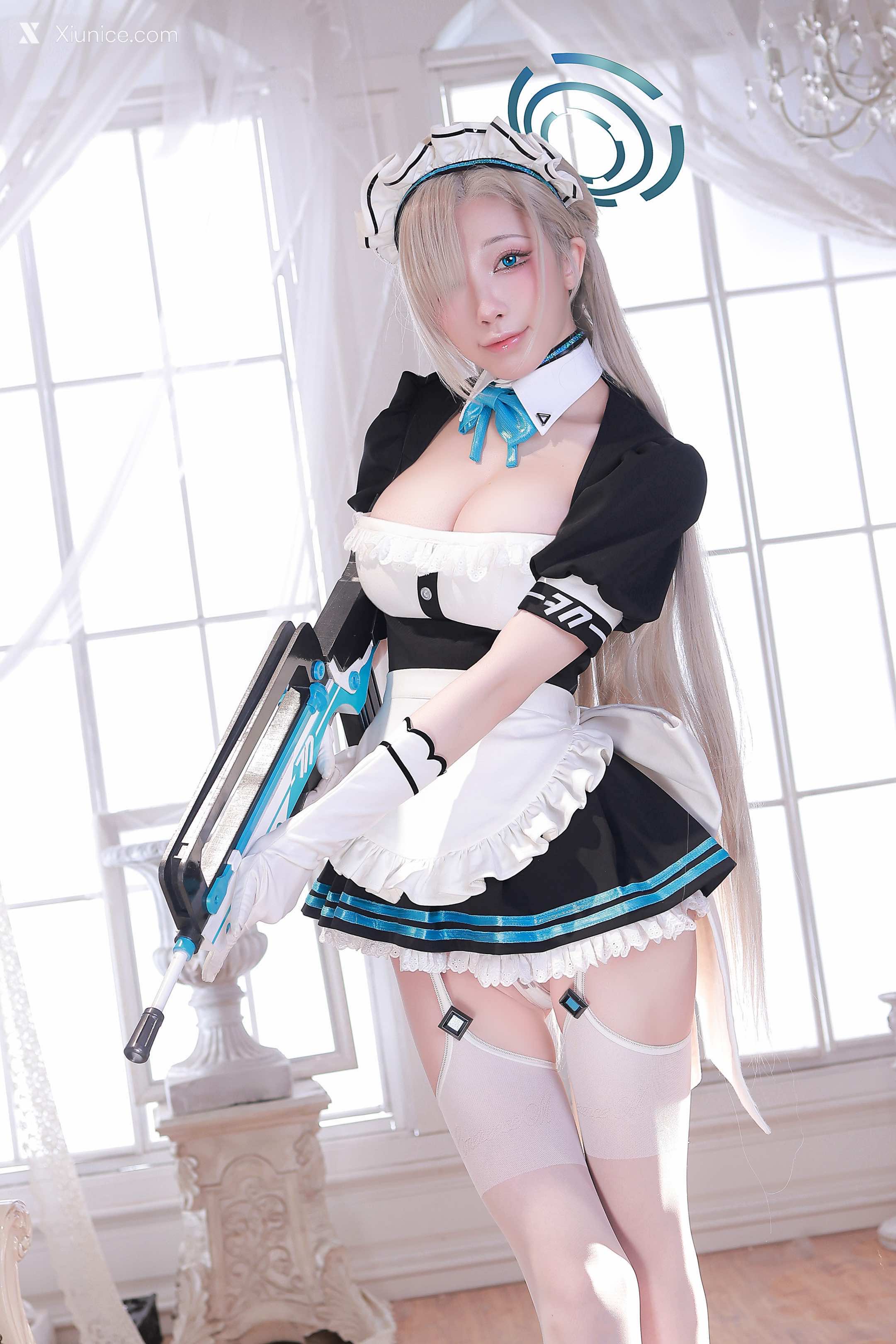 Coser@水淼Aqua – 碧蓝档案 – 一之濑明日奈女仆 第133张