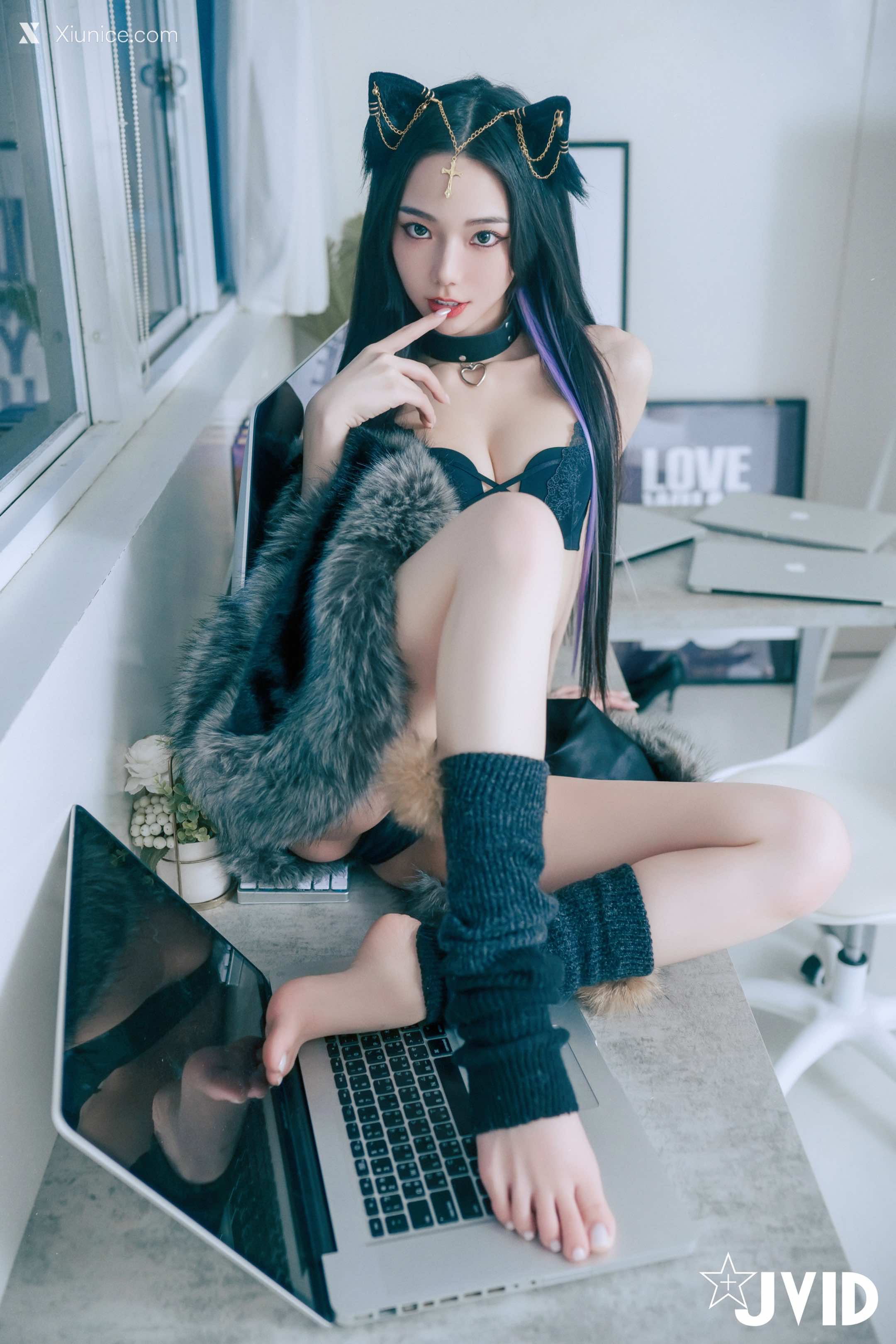 JVID – 啾啾 – 牛奶成功收編冶豔的黑貓娘 第152张