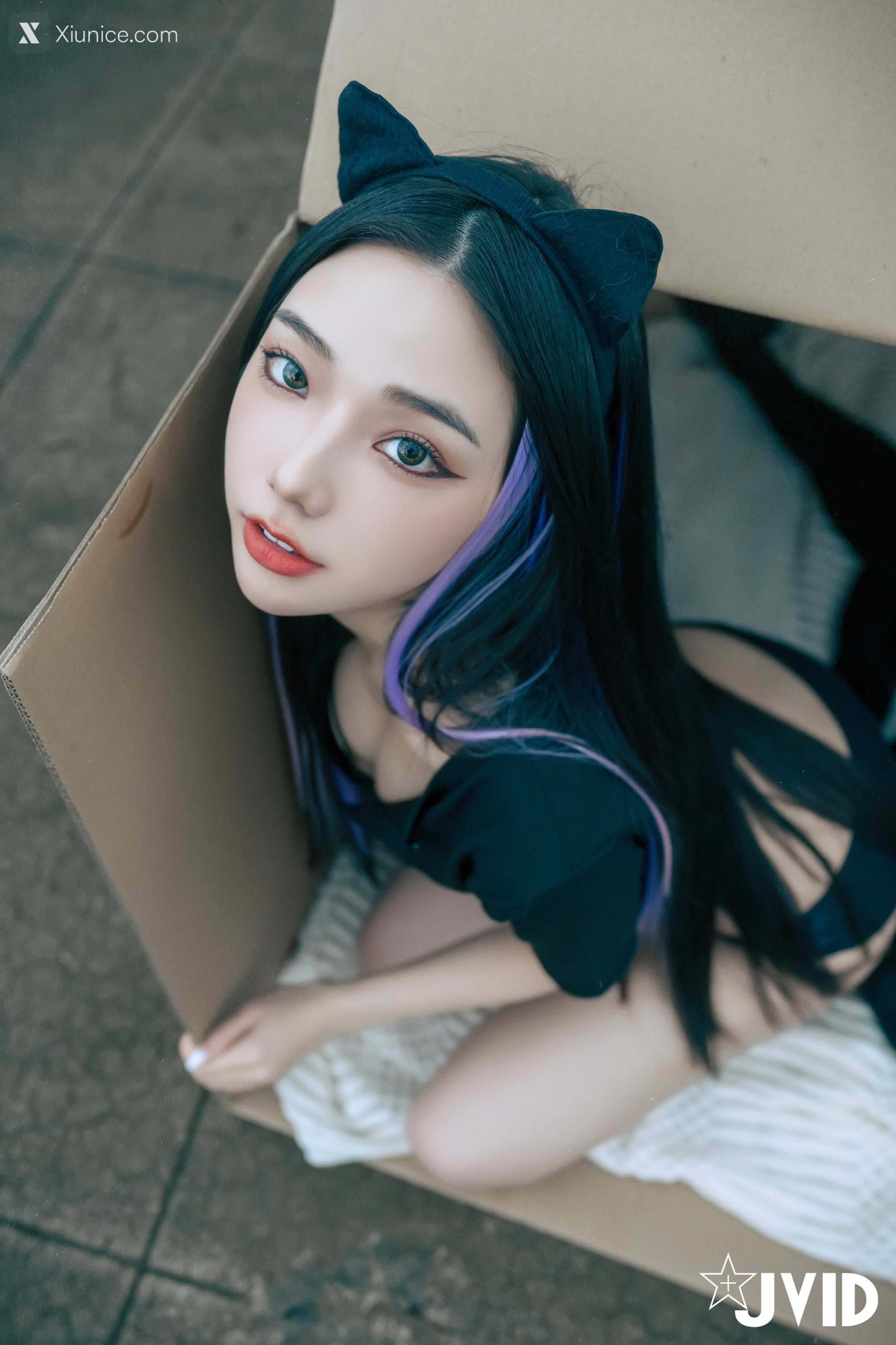 JVID – 啾啾 – 牛奶成功收編冶豔的黑貓娘 第161张