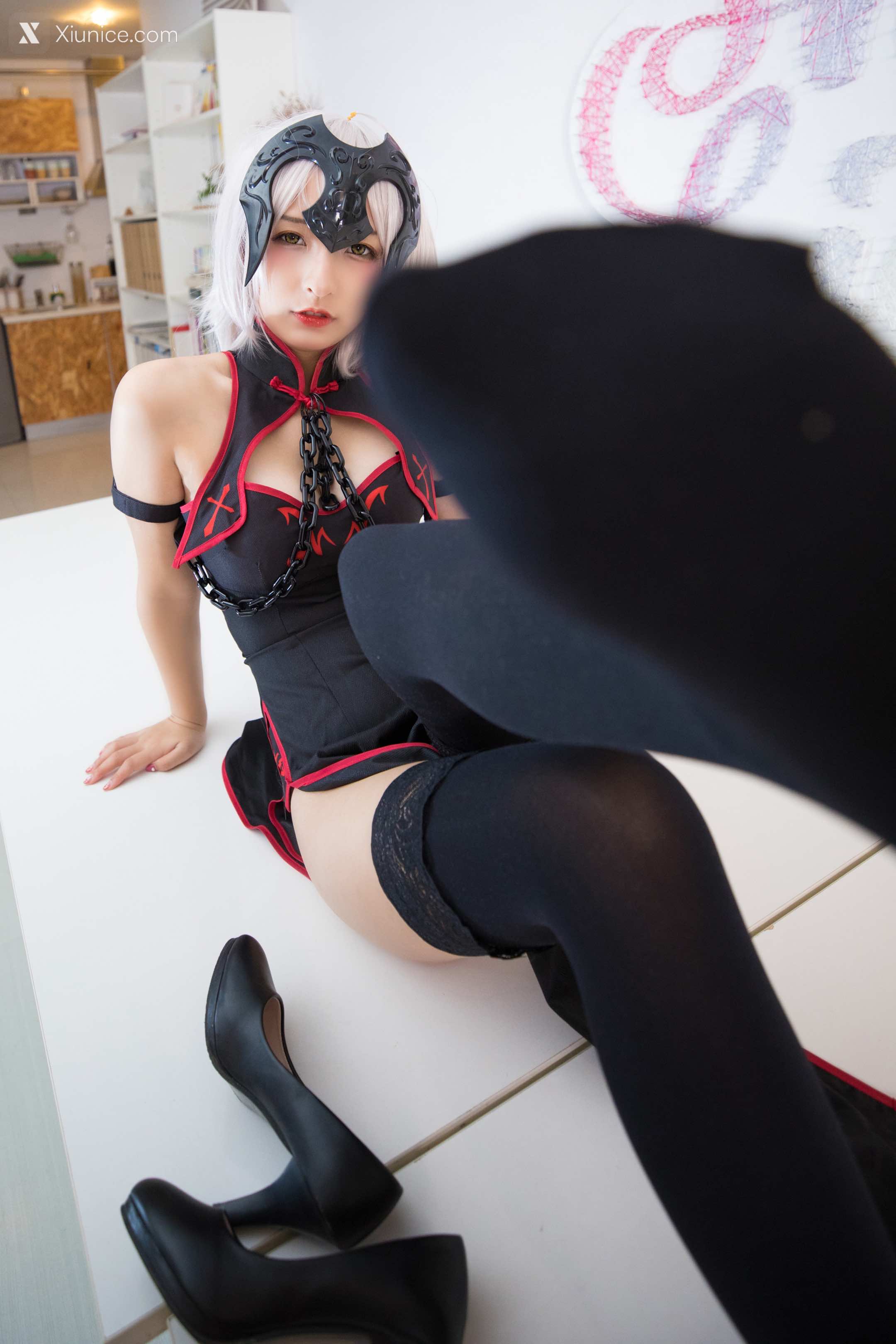 Coser@神楽坂真冬 Vol.016 旗袍黑贞 第48张