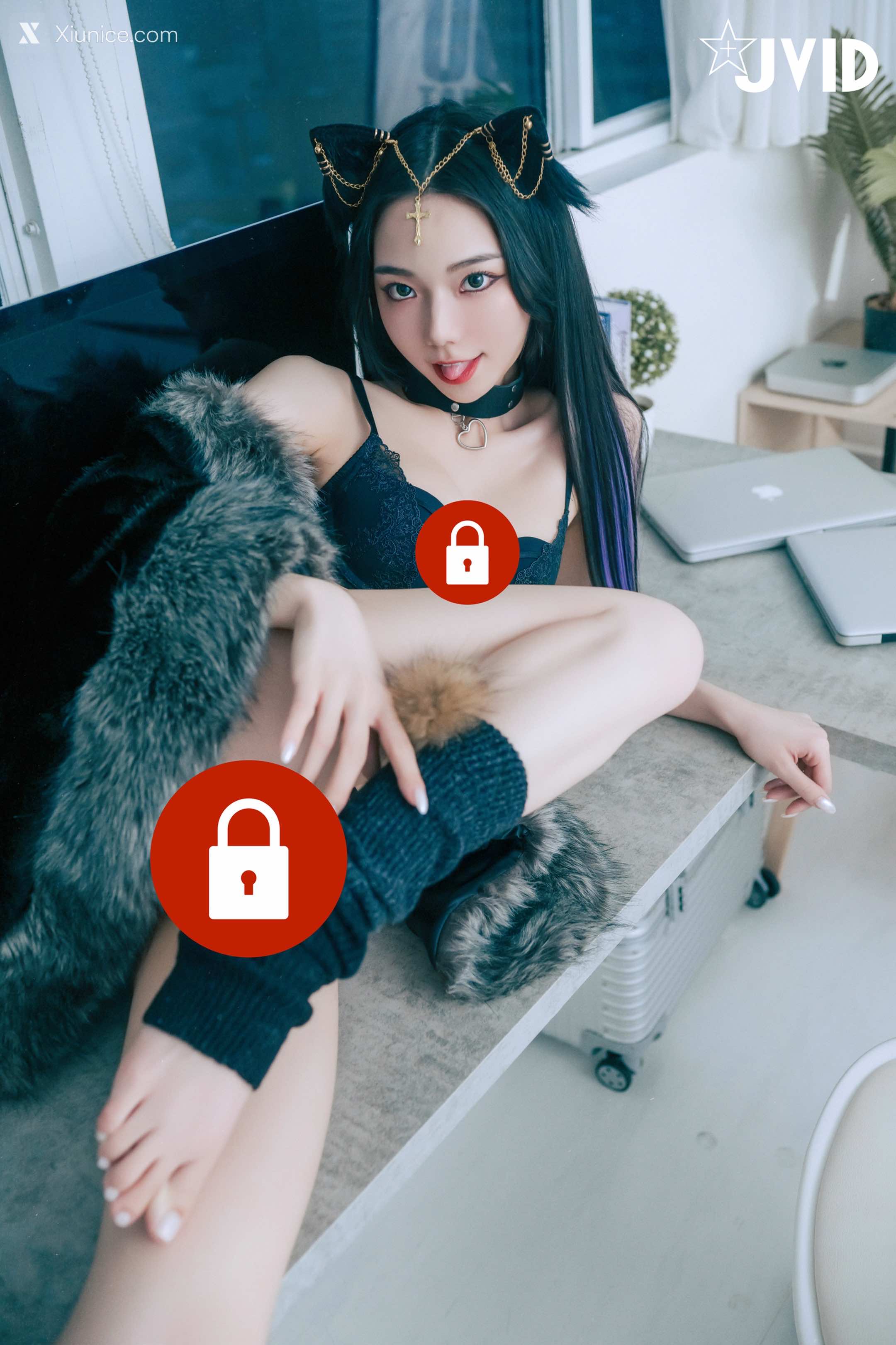 JVID – 啾啾 – 牛奶成功收編冶豔的黑貓娘 第5张