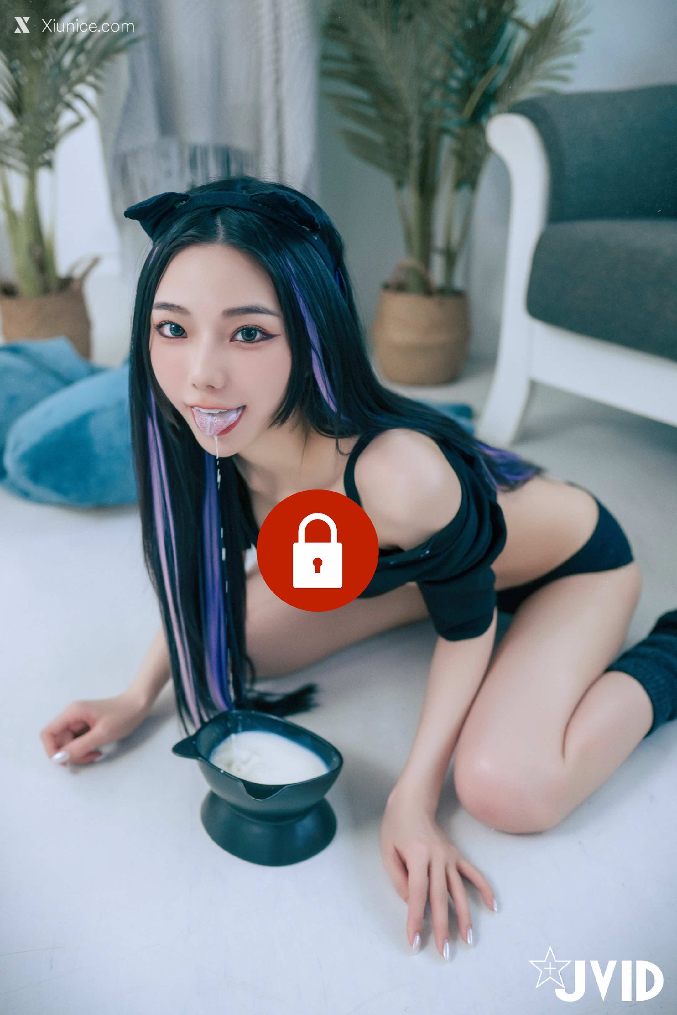 JVID – 啾啾 – 牛奶成功收編冶豔的黑貓娘 第126张