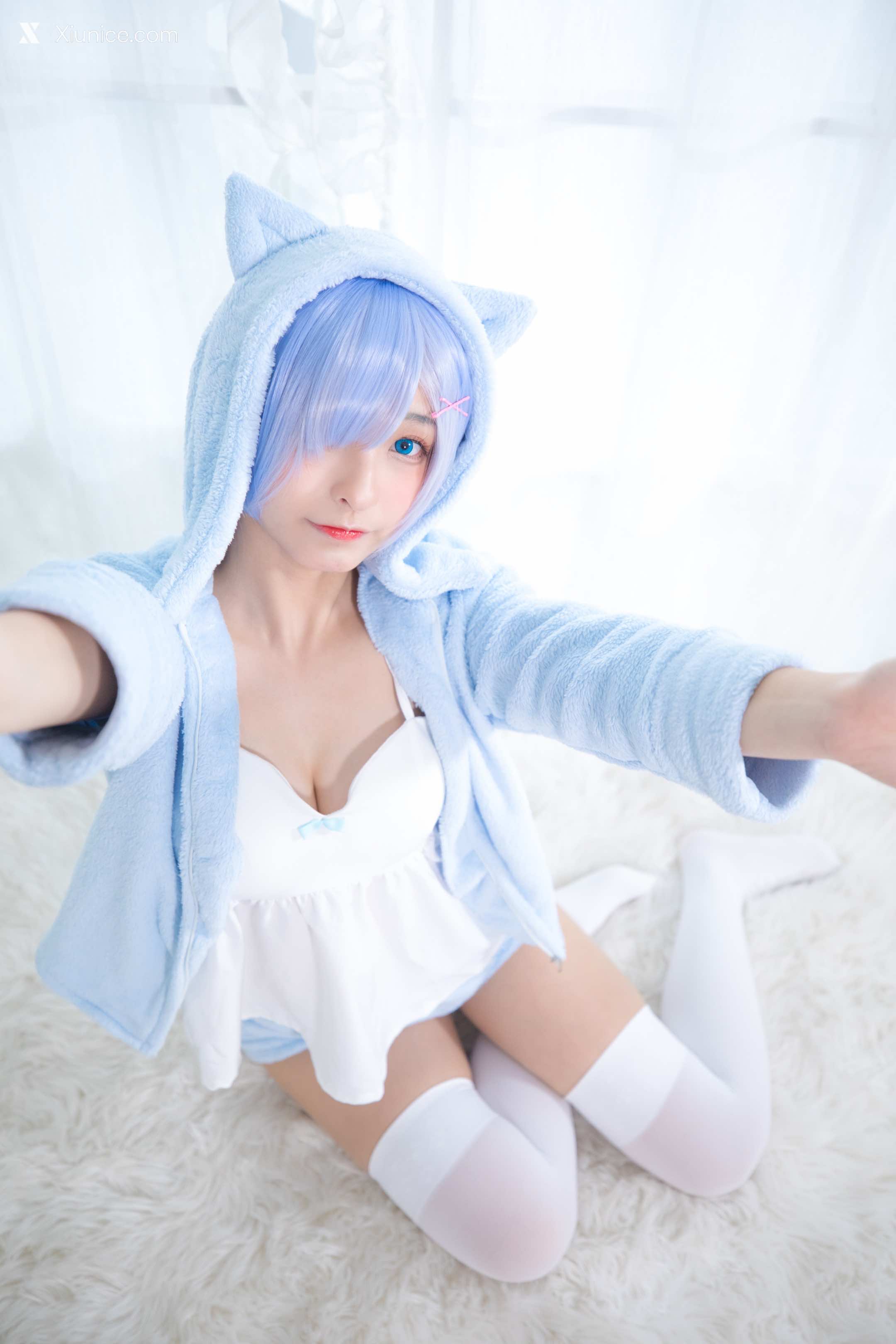 Coser@神楽坂真冬 Vol.005 蕾姆 Milk by blue 第119张