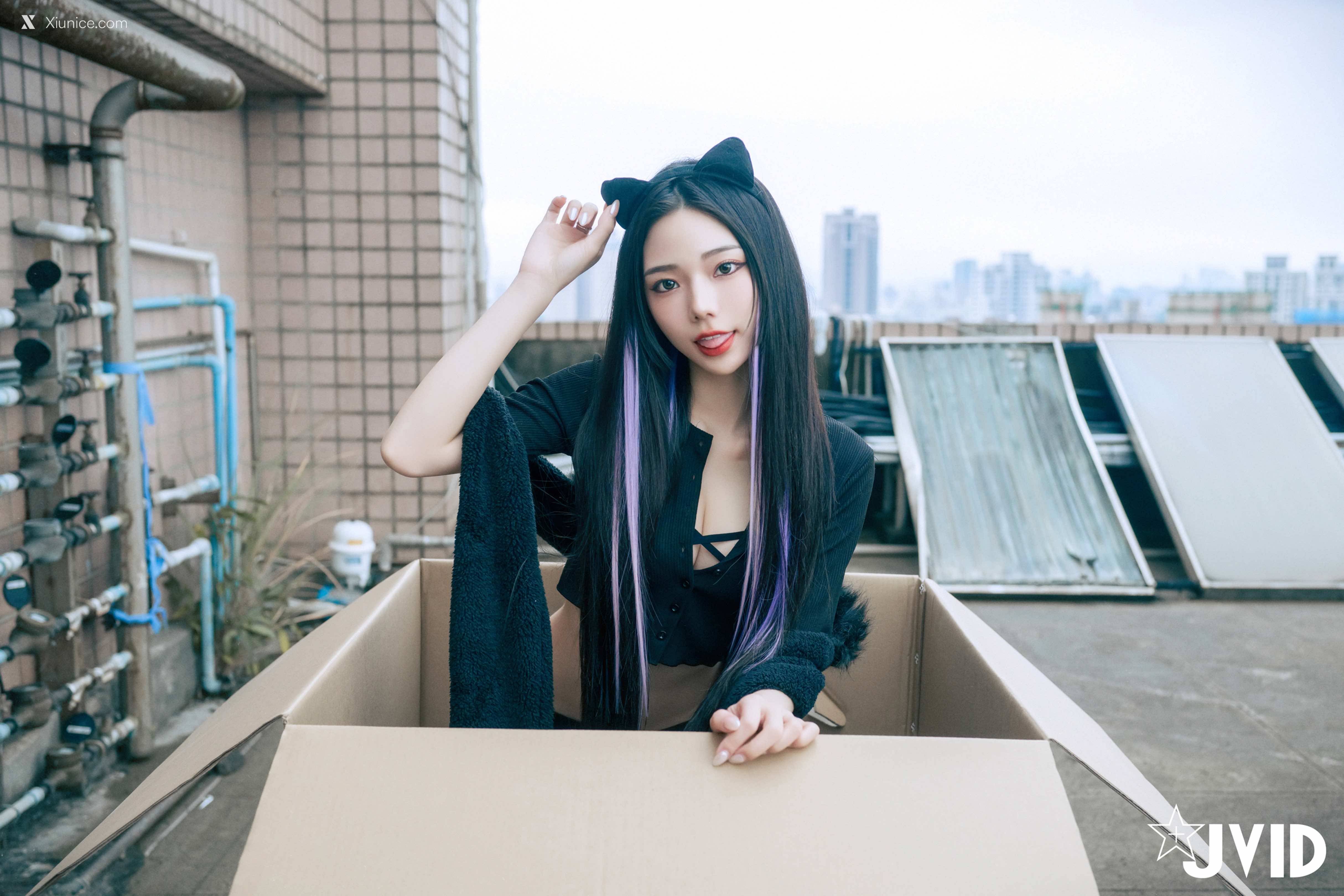JVID – 啾啾 – 牛奶成功收編冶豔的黑貓娘 第132张