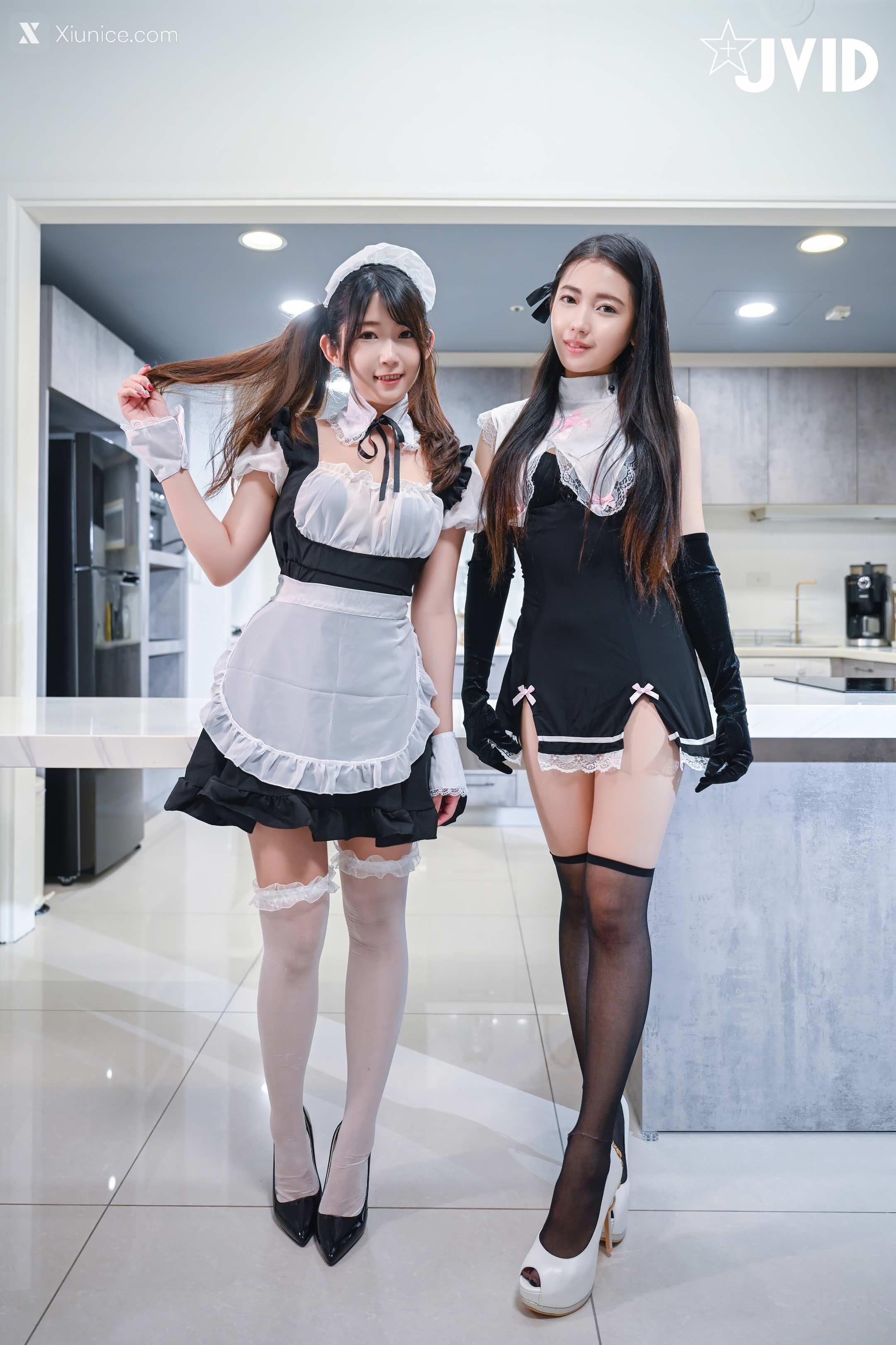 JVID – 夏暮光 + 肉包 – 豪宅雙女僕餐桌激烈碰撞 第69张