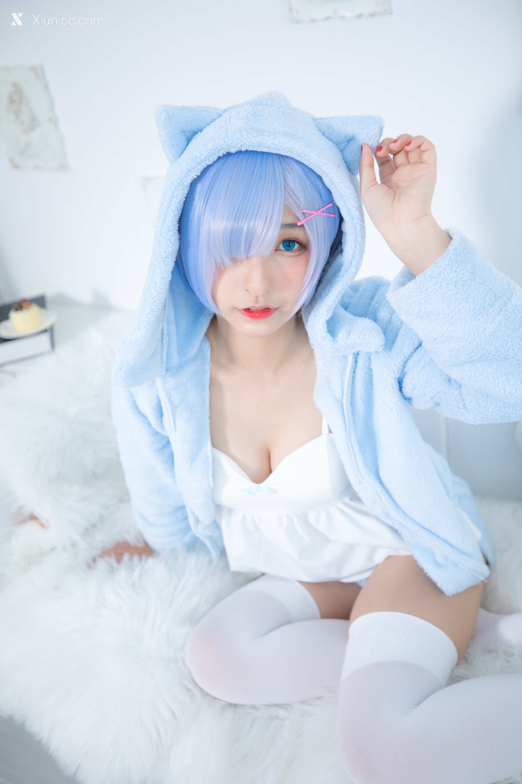 Coser@神楽坂真冬 Vol.005 蕾姆 Milk by blue 第32张