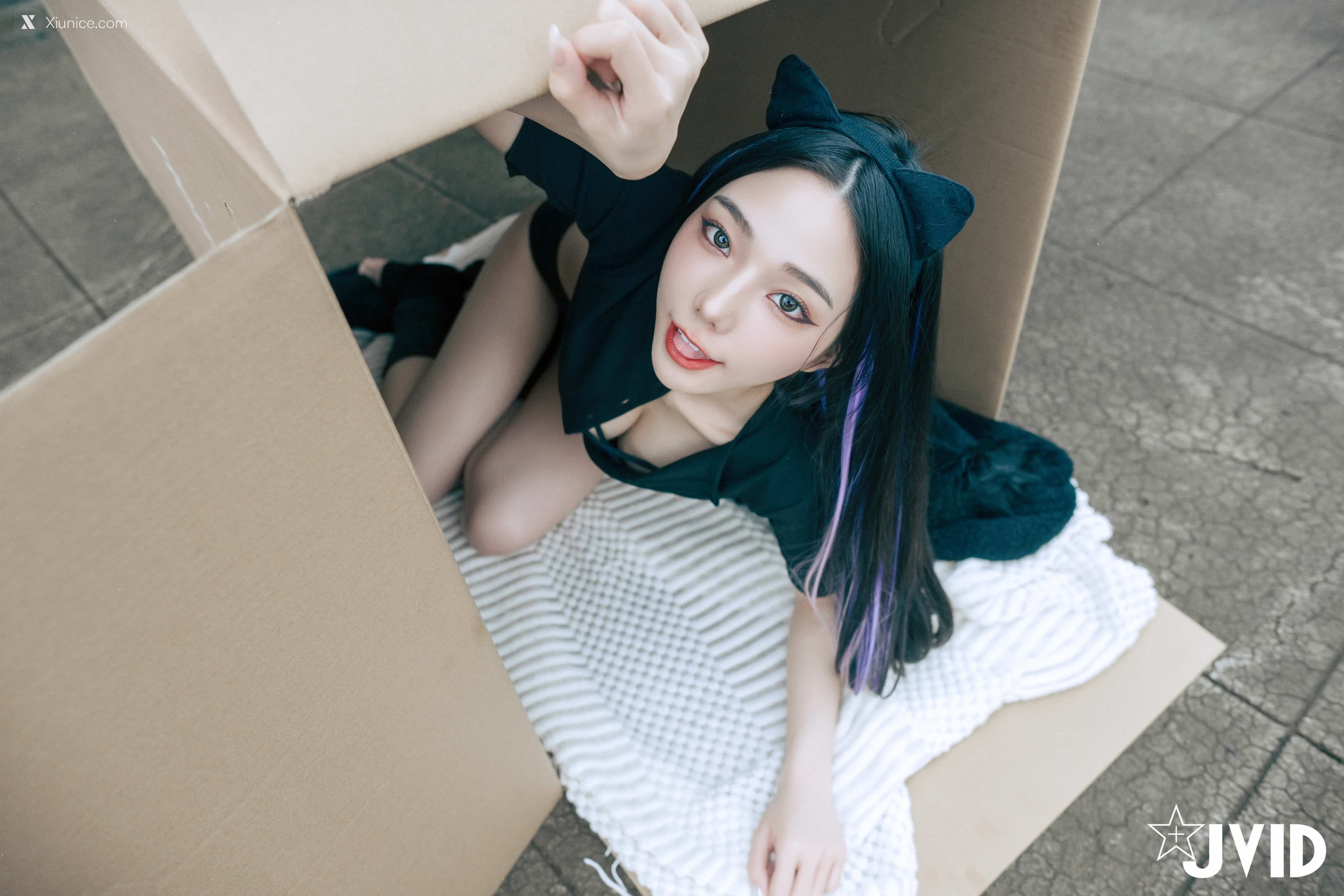JVID – 啾啾 – 牛奶成功收編冶豔的黑貓娘 第135张