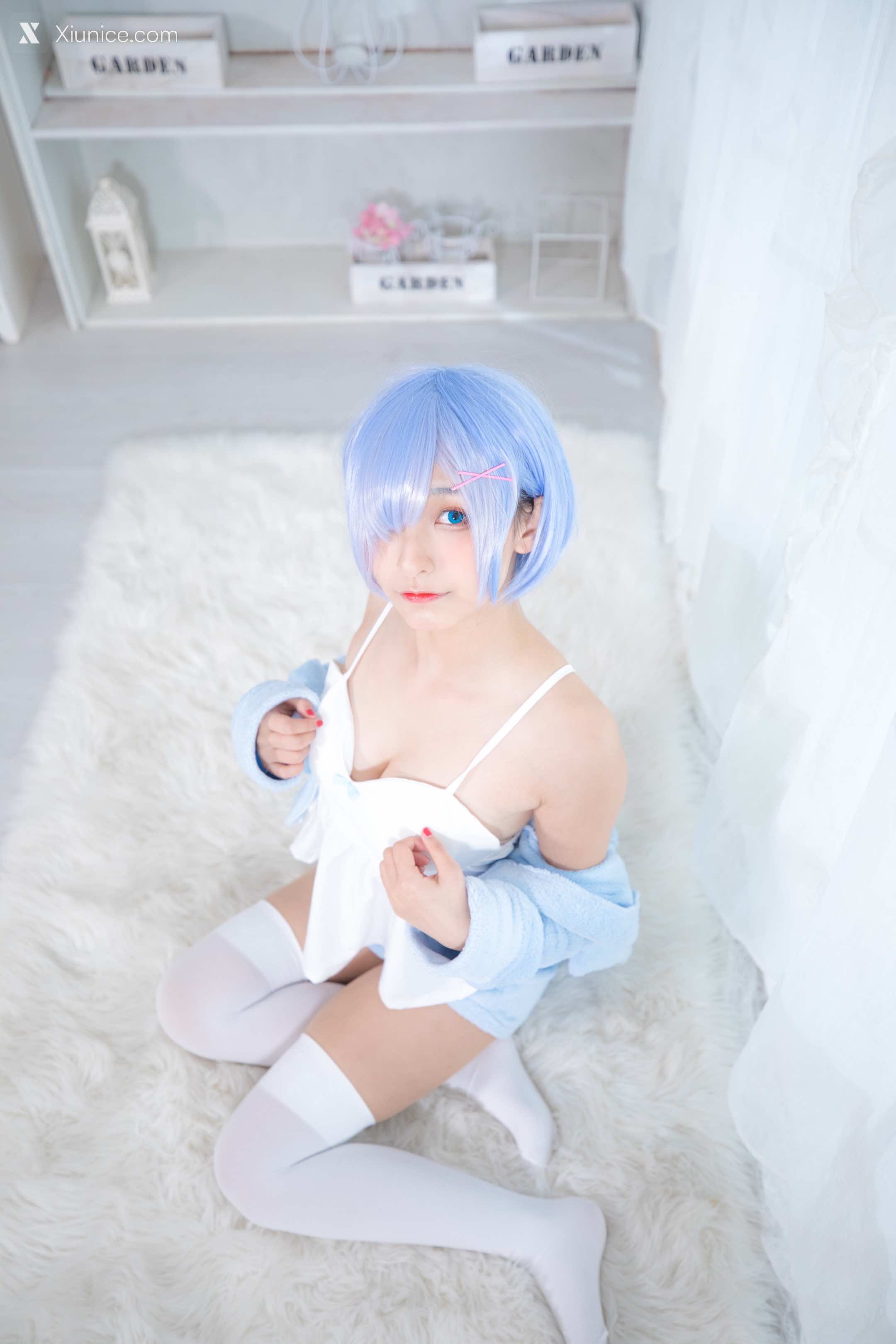 Coser@神楽坂真冬 Vol.005 蕾姆 Milk by blue 第123张