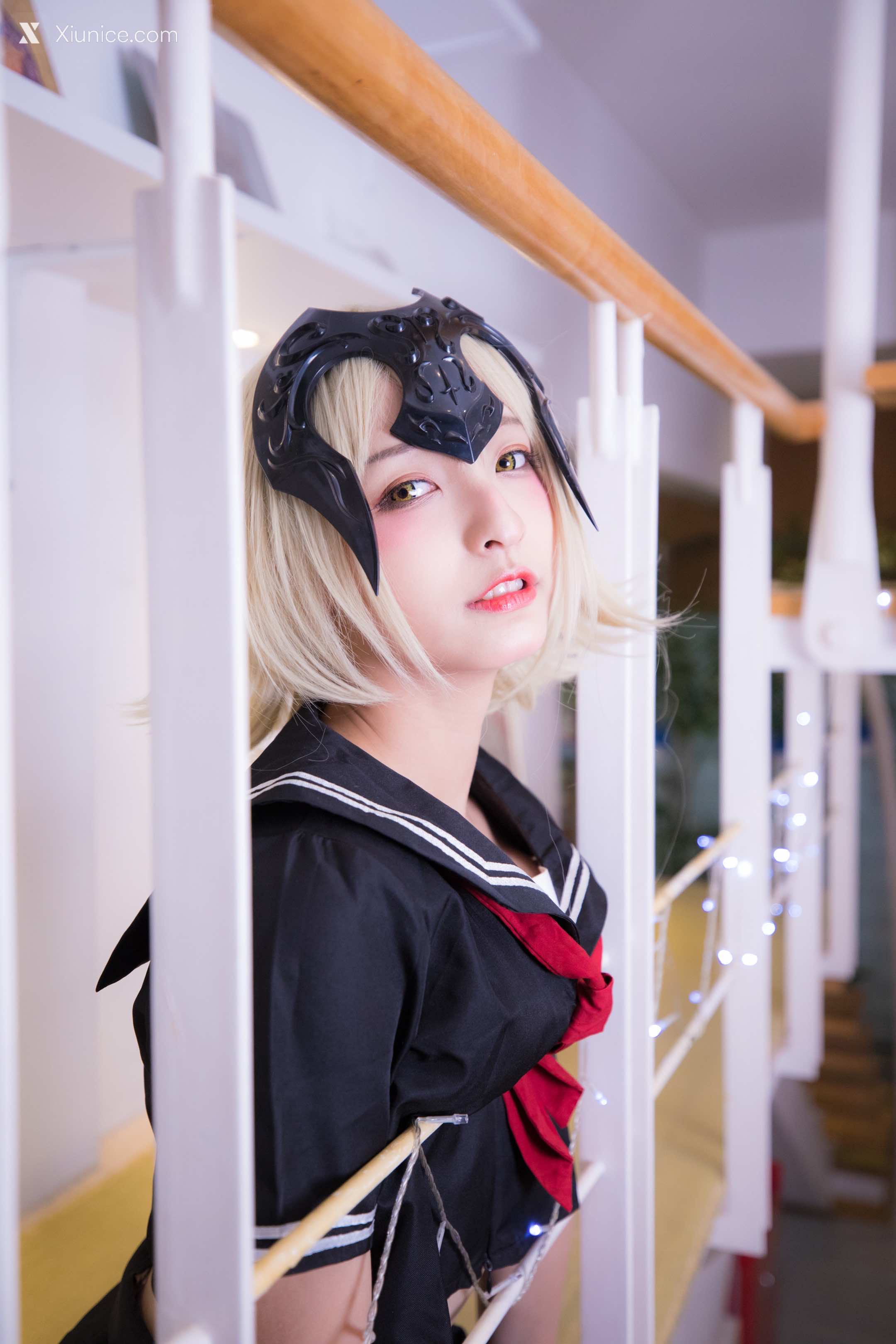 Coser@神楽坂真冬 Vol.013 放课后领域 学园黑贞 第112张
