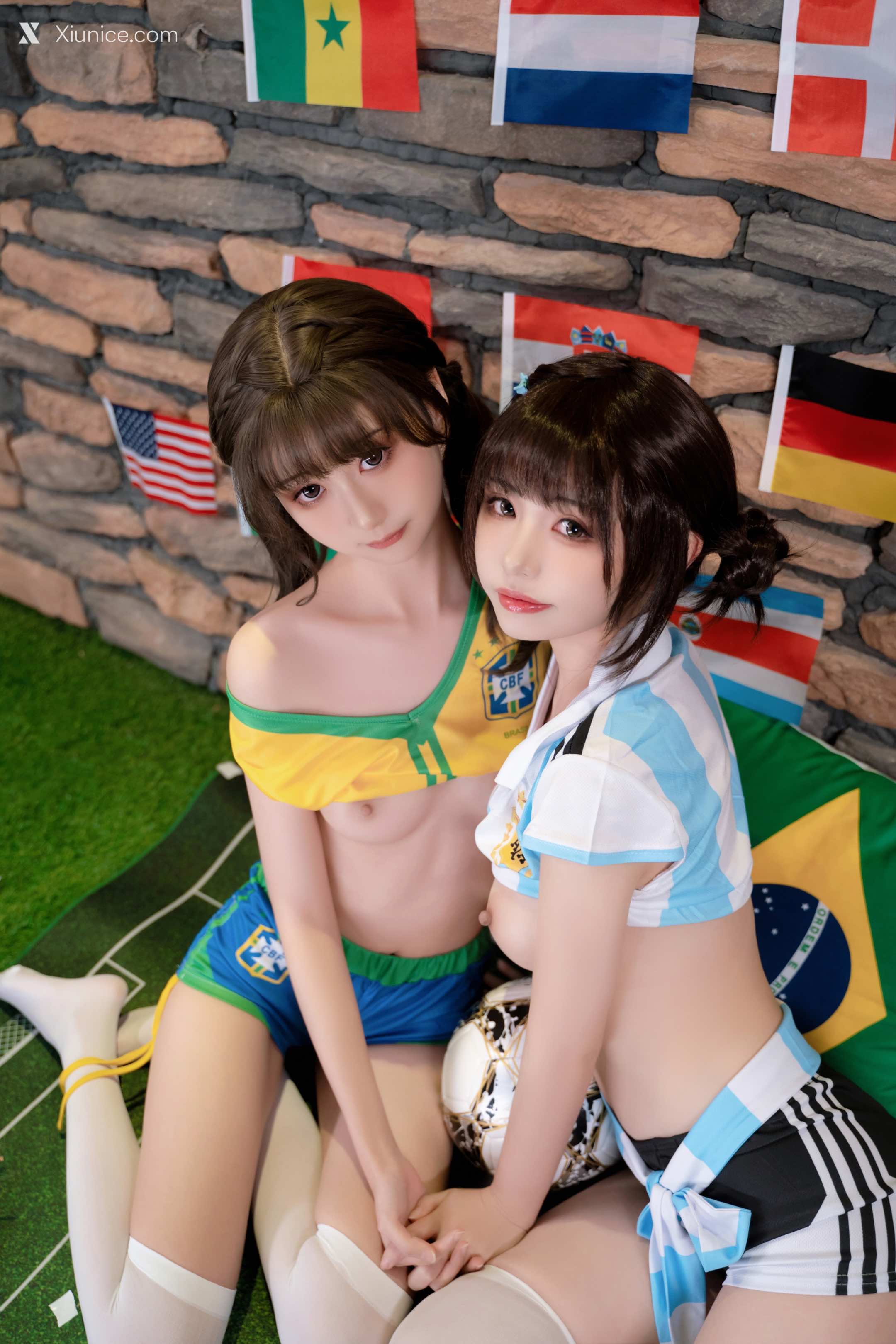 Coser@爆机少女喵小吉 (Nekokoyoshi) & 金鱼kinngyo – 足球宝贝 第39张