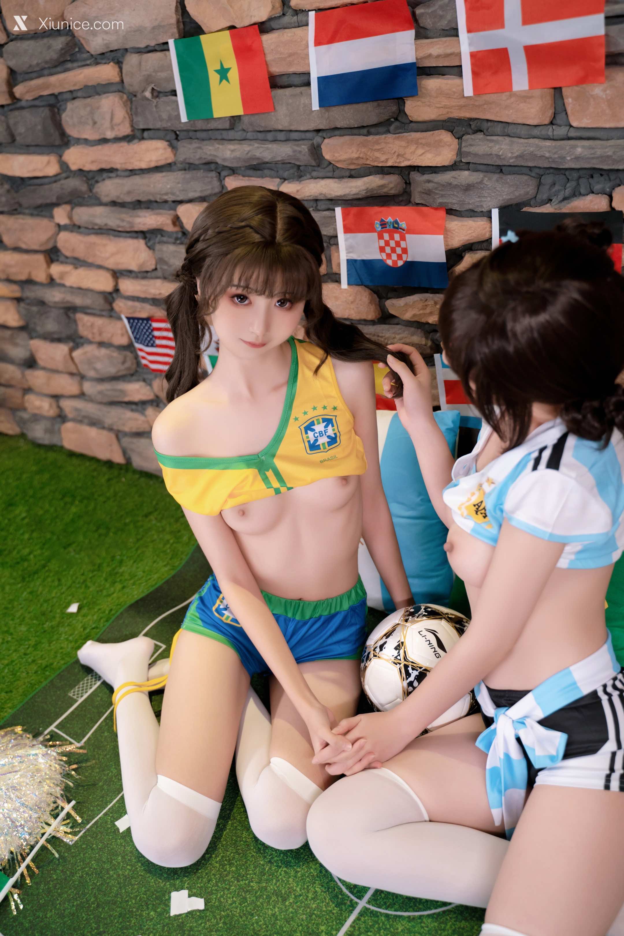Coser@爆机少女喵小吉 (Nekokoyoshi) & 金鱼kinngyo – 足球宝贝 第38张