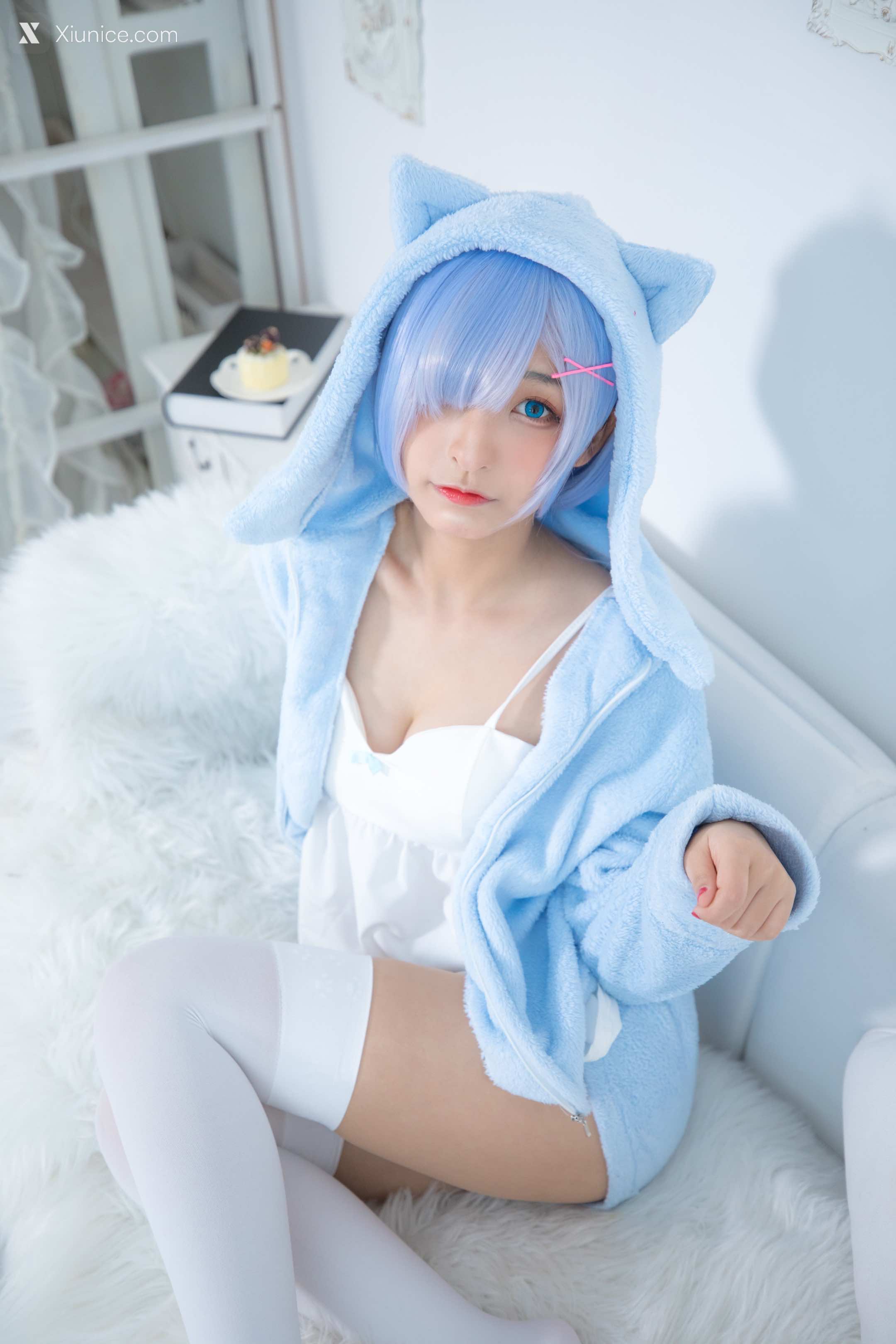 Coser@神楽坂真冬 Vol.005 蕾姆 Milk by blue 第43张
