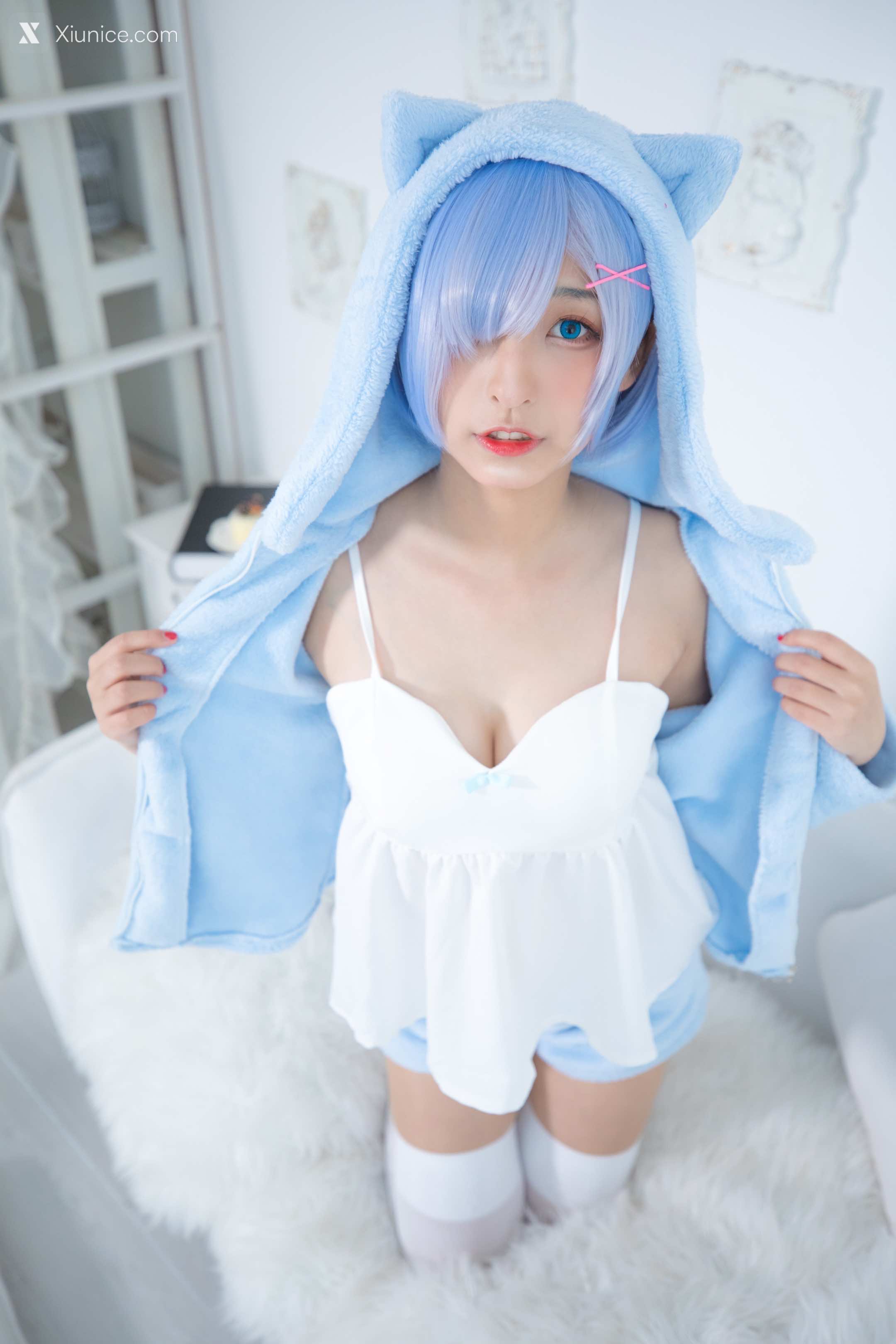 Coser@神楽坂真冬 Vol.005 蕾姆 Milk by blue 第72张