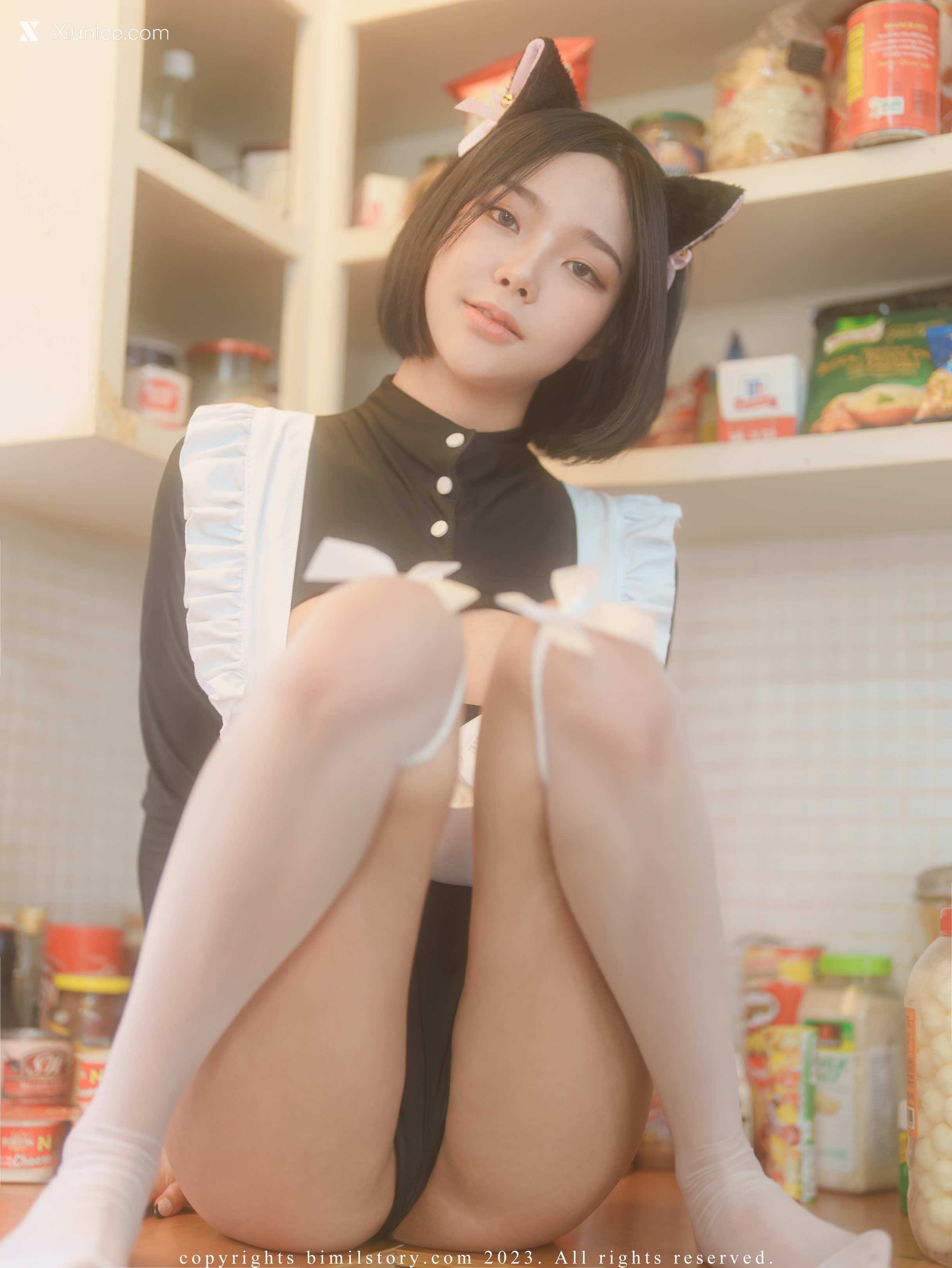 Bimilstory Mina (민아) Vol.25 – Black Cat Mina 第49张